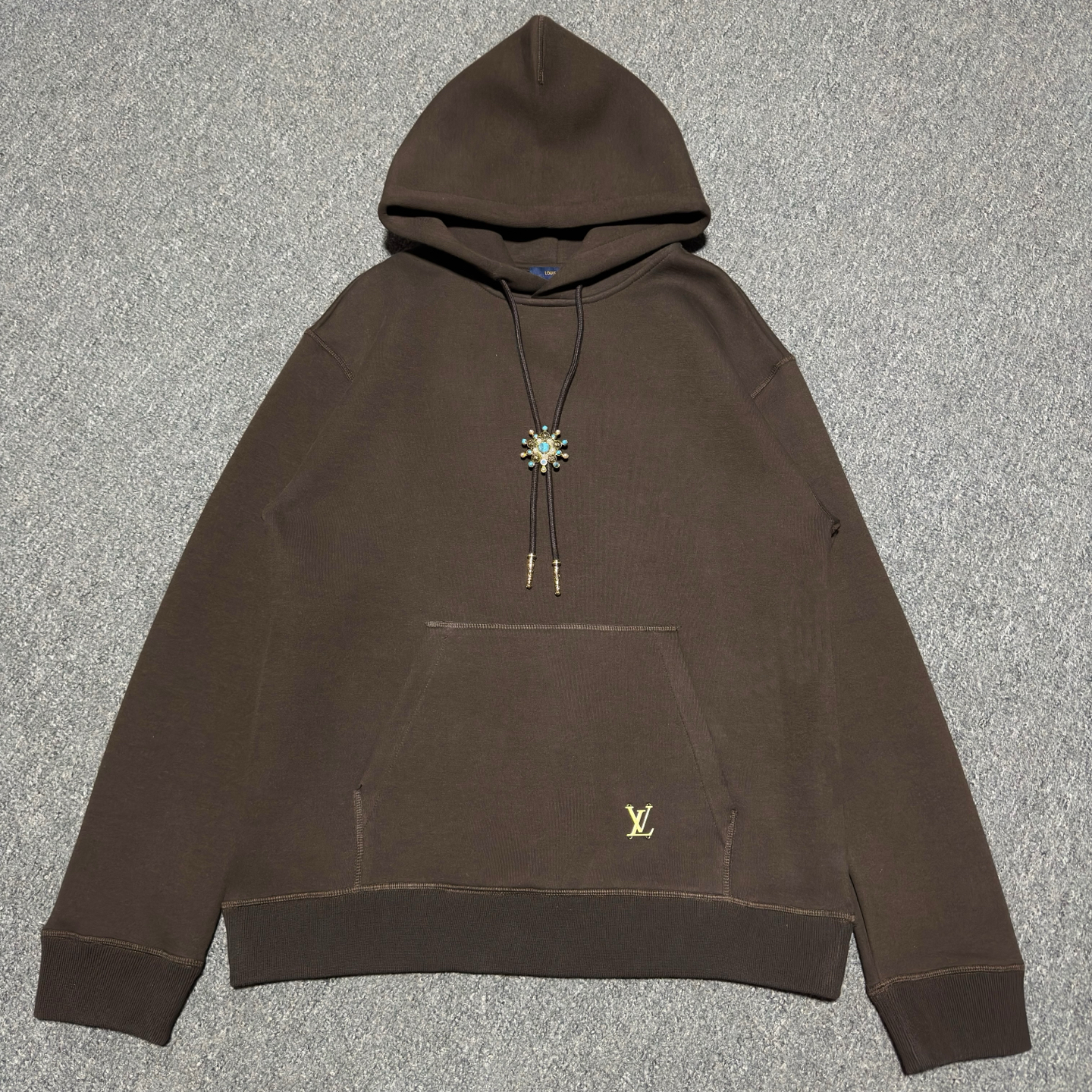 Louis Vuitton Embellished cotton hoodie（1AFWVV）