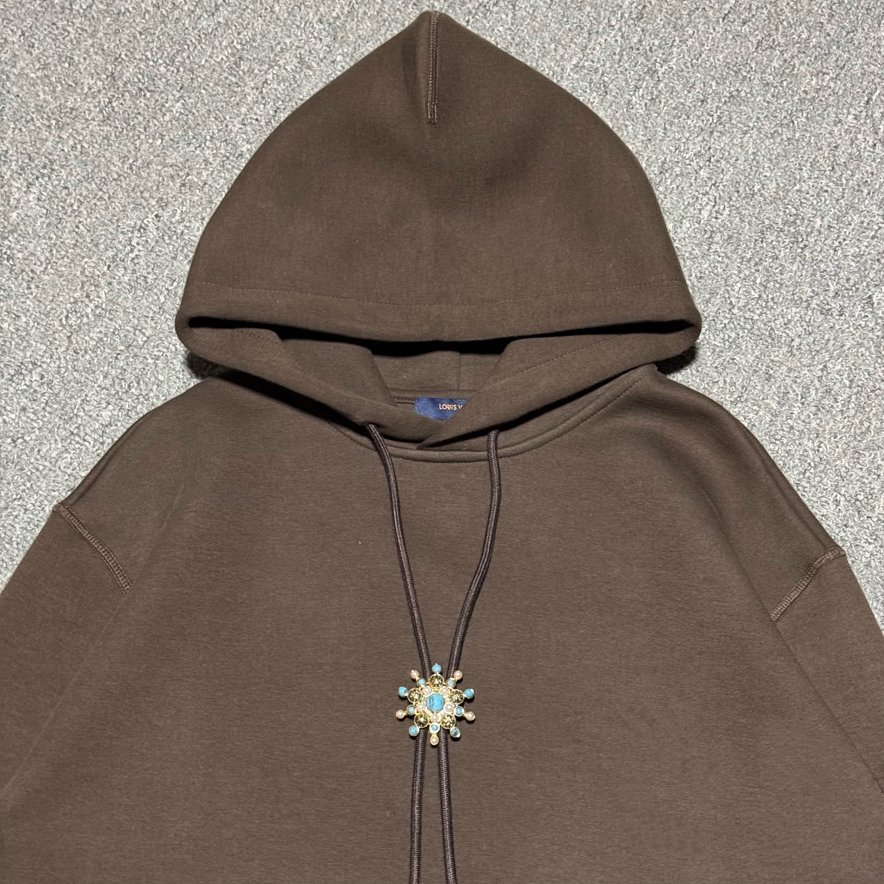 Louis Vuitton Embellished cotton hoodie（1AFWVV）