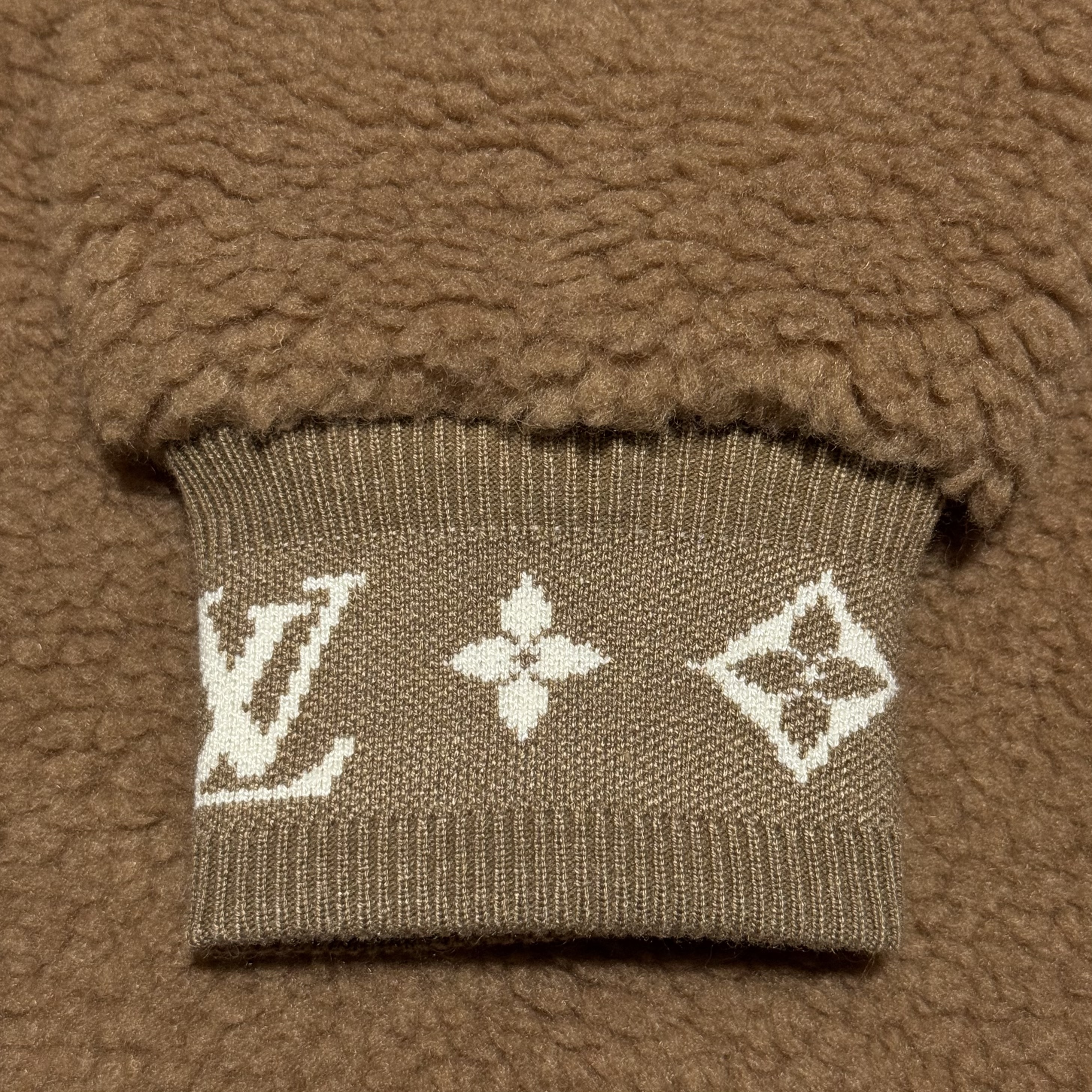 Louis Vuitton Leather patch fleece blouson（1AFXTM）