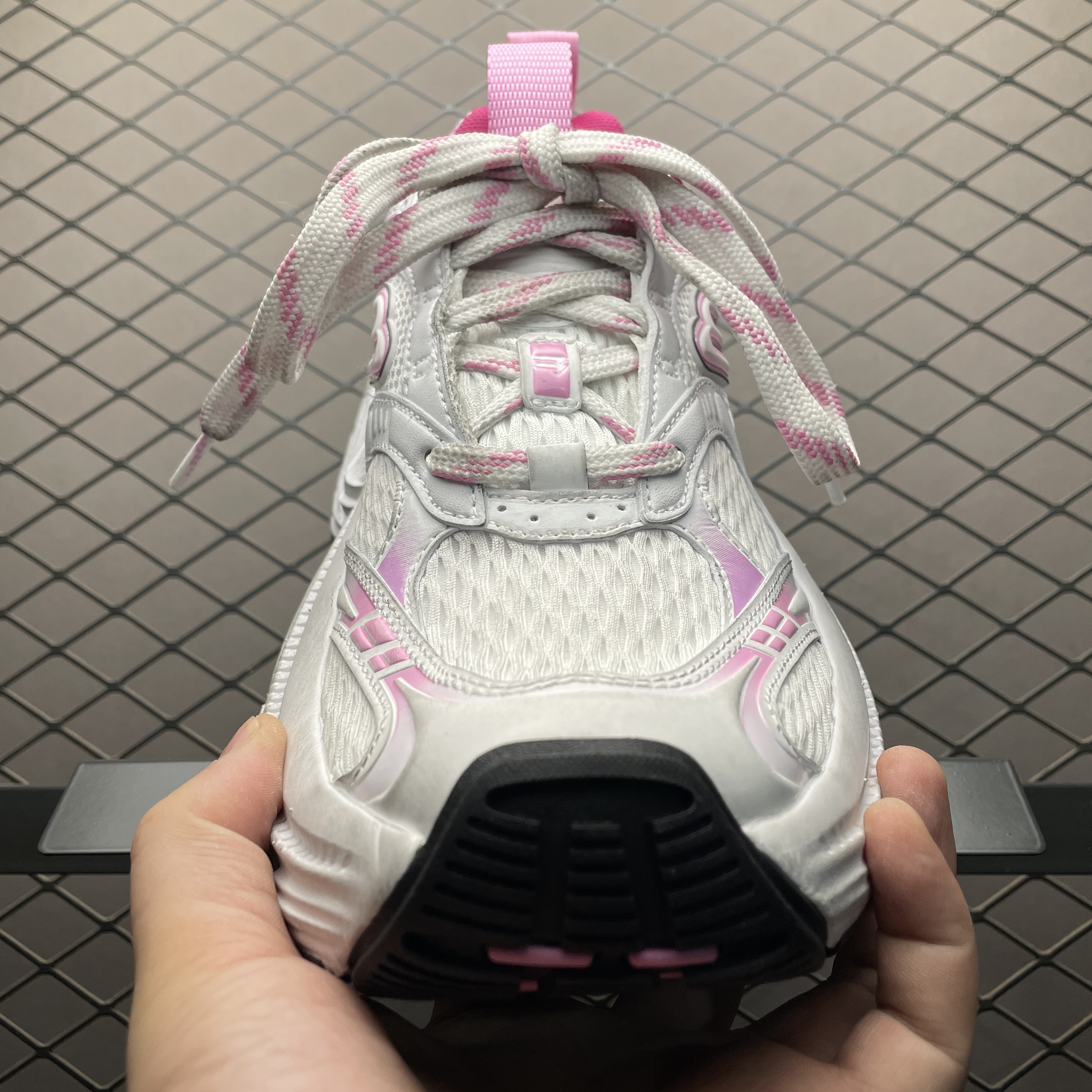 BALENCIAGA 6xl Sneaker in White/light Pink/grey/black（815853W2MV29511）