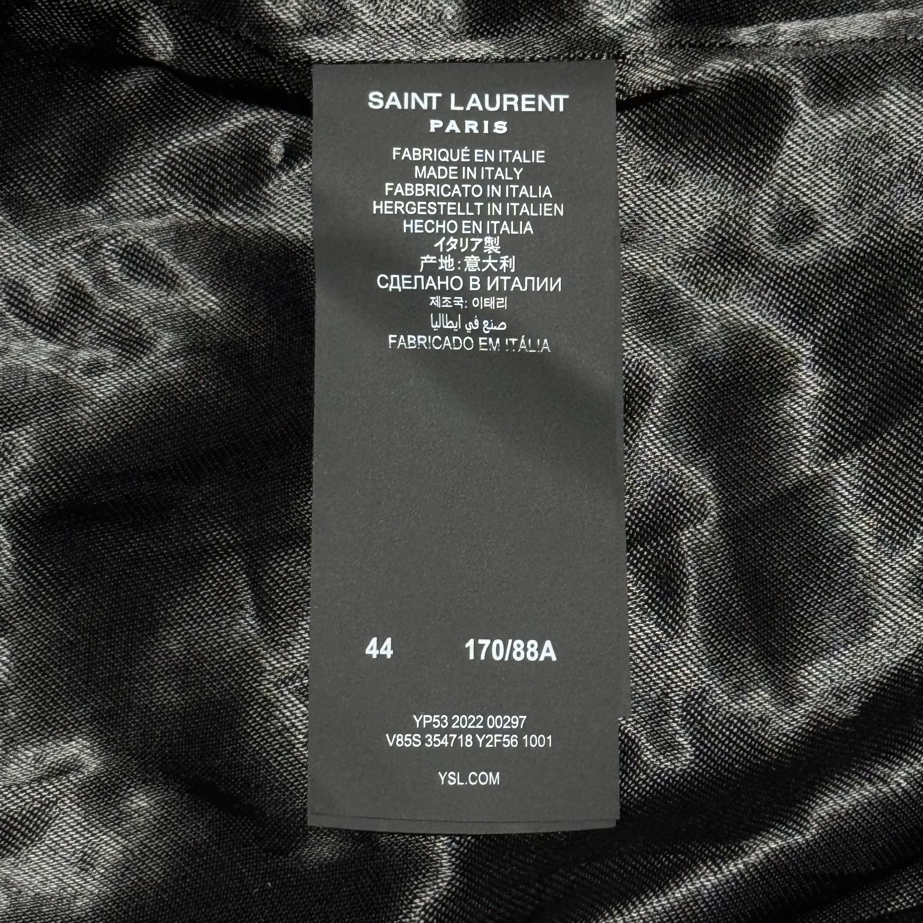 Saint Laurent Teddy Jacket 'Noir'（354718Y2F561002）