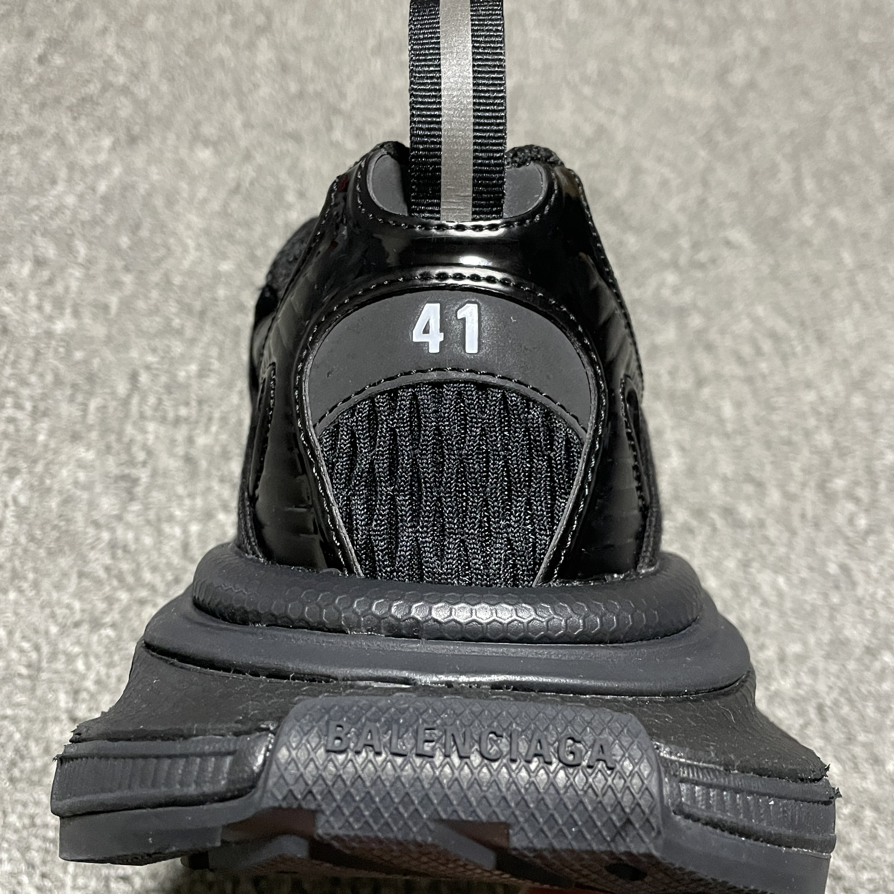 Balenciaga Men's 3xl Extreme Laces B Sneaker in Black（825601W3XCH1000）