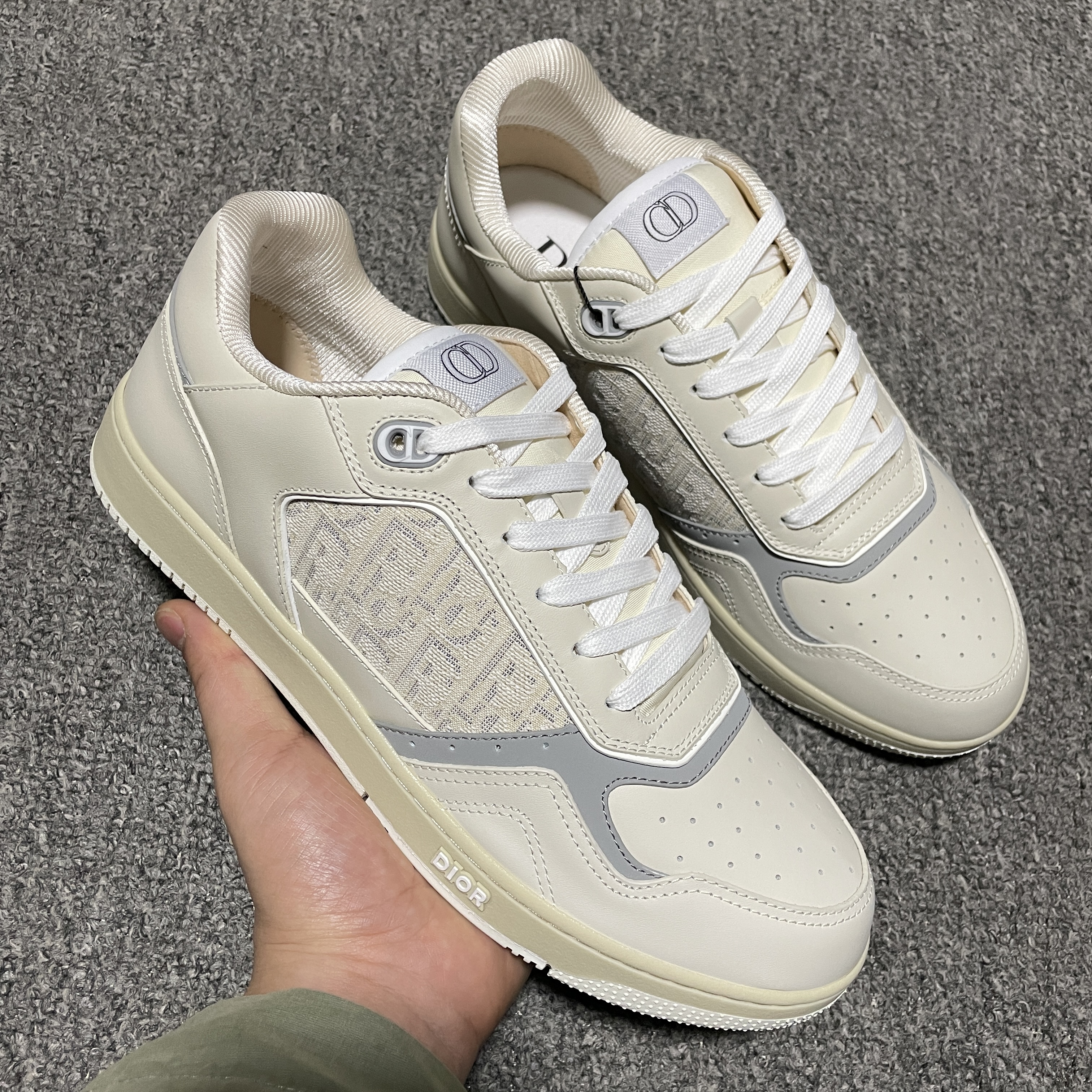Dior B27 Low Top Sneaker Dior Oblique jacquard "White"（3SN272ZIR_H068）
