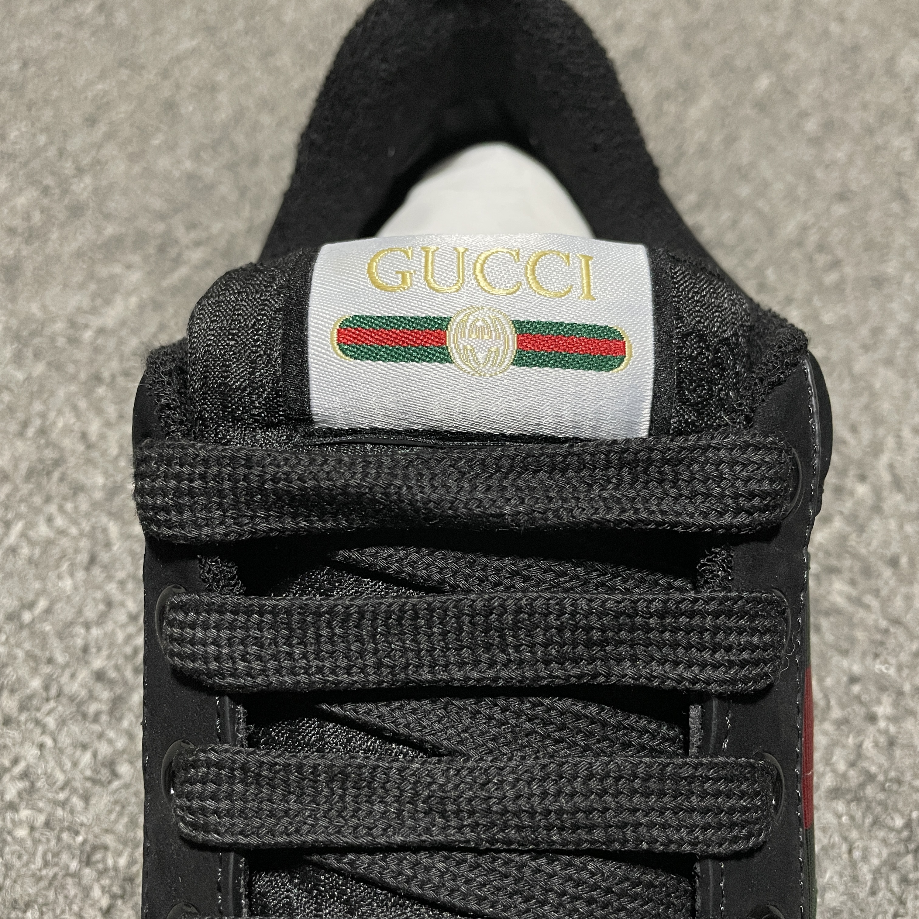 Gucci Men's GG Screener sneaker in black GG canvas（576223FAD941058）