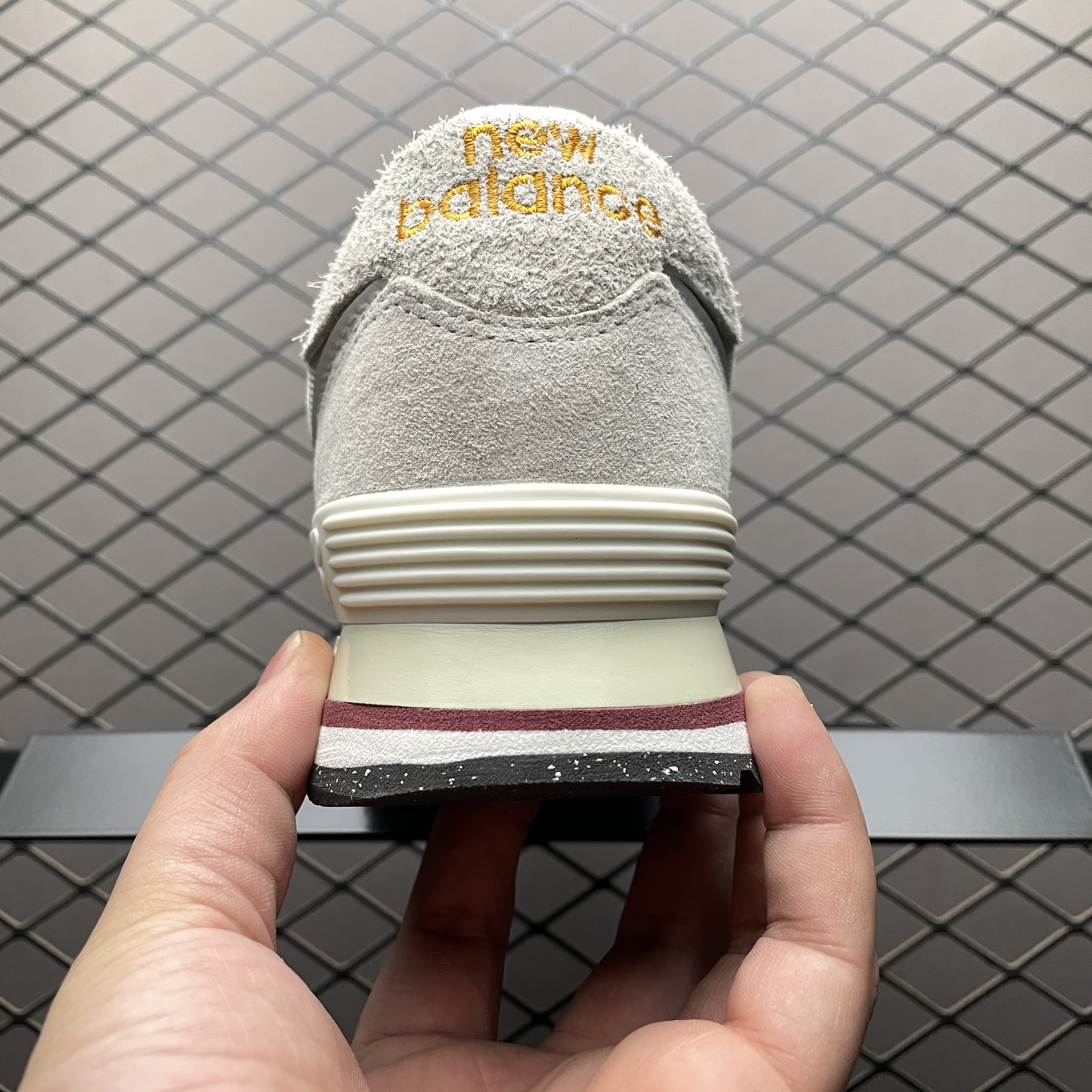 New Balance 574 Off White Burgundy (2023) (U574OP2）