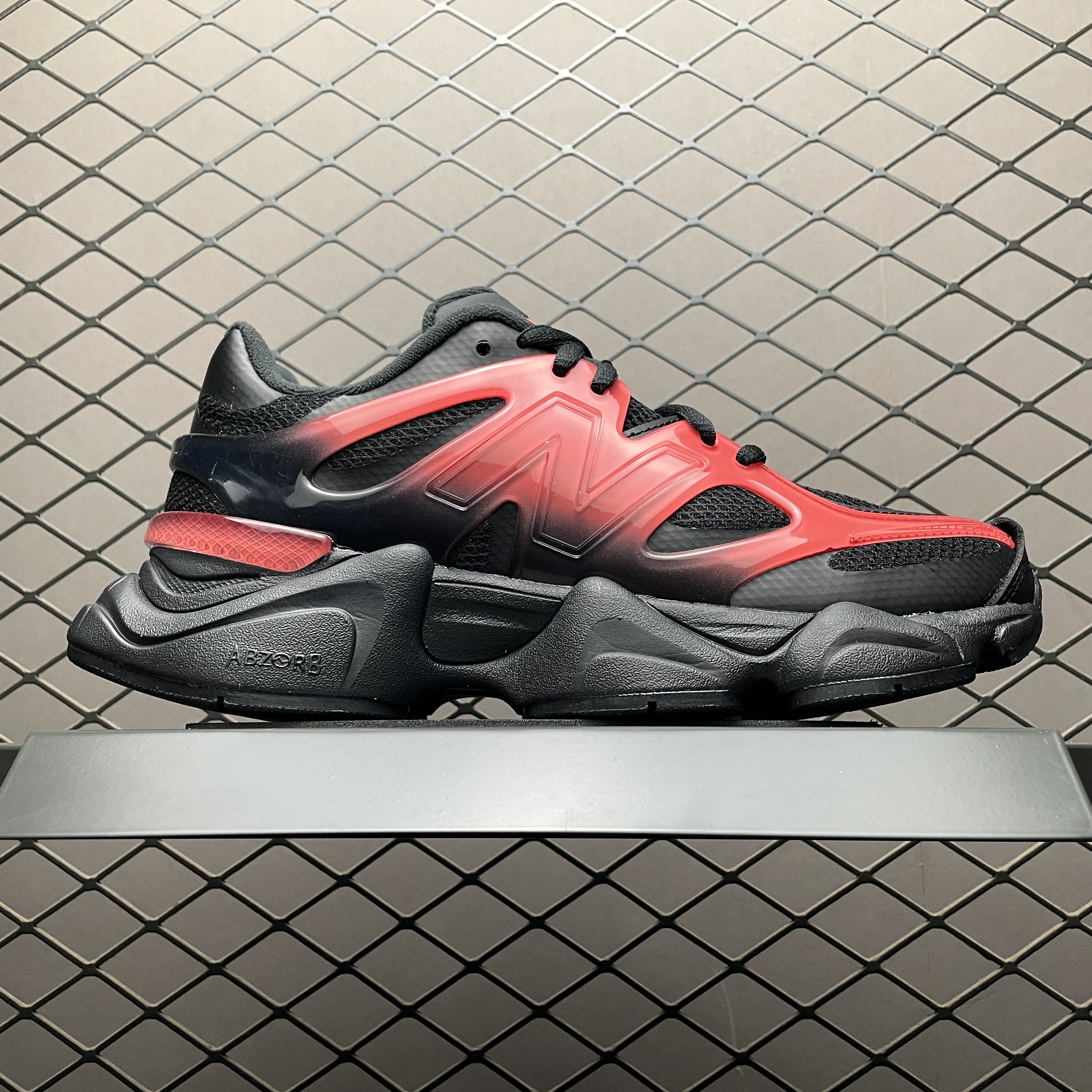 New Balance 9060 Black Red Gradient (U9060IDZ)