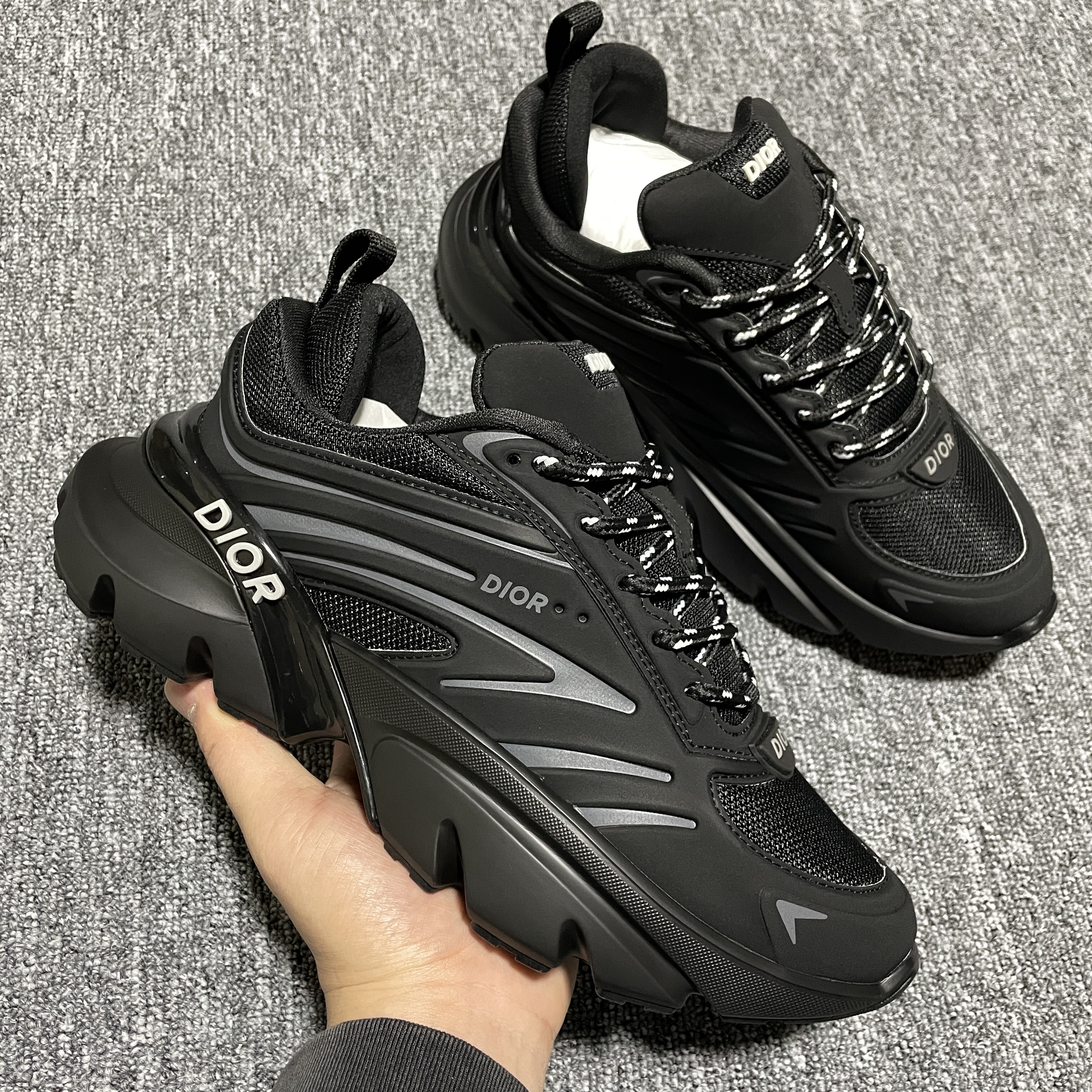Dior B44 Blade Sneaker "Black"（3SN306ZZY_H981）