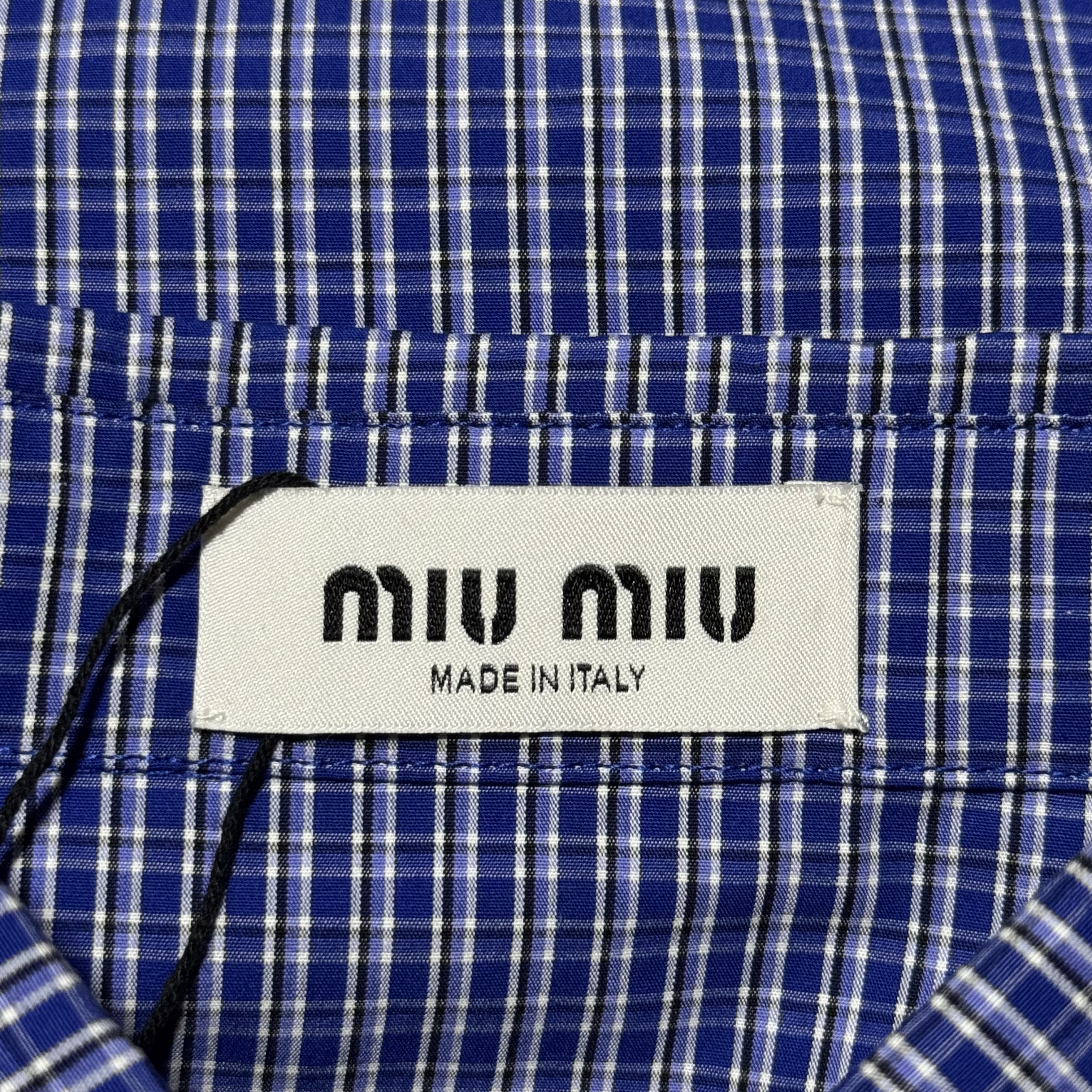 miumiu plaid shirt（MK1842-142K-F0013-S-OOO）