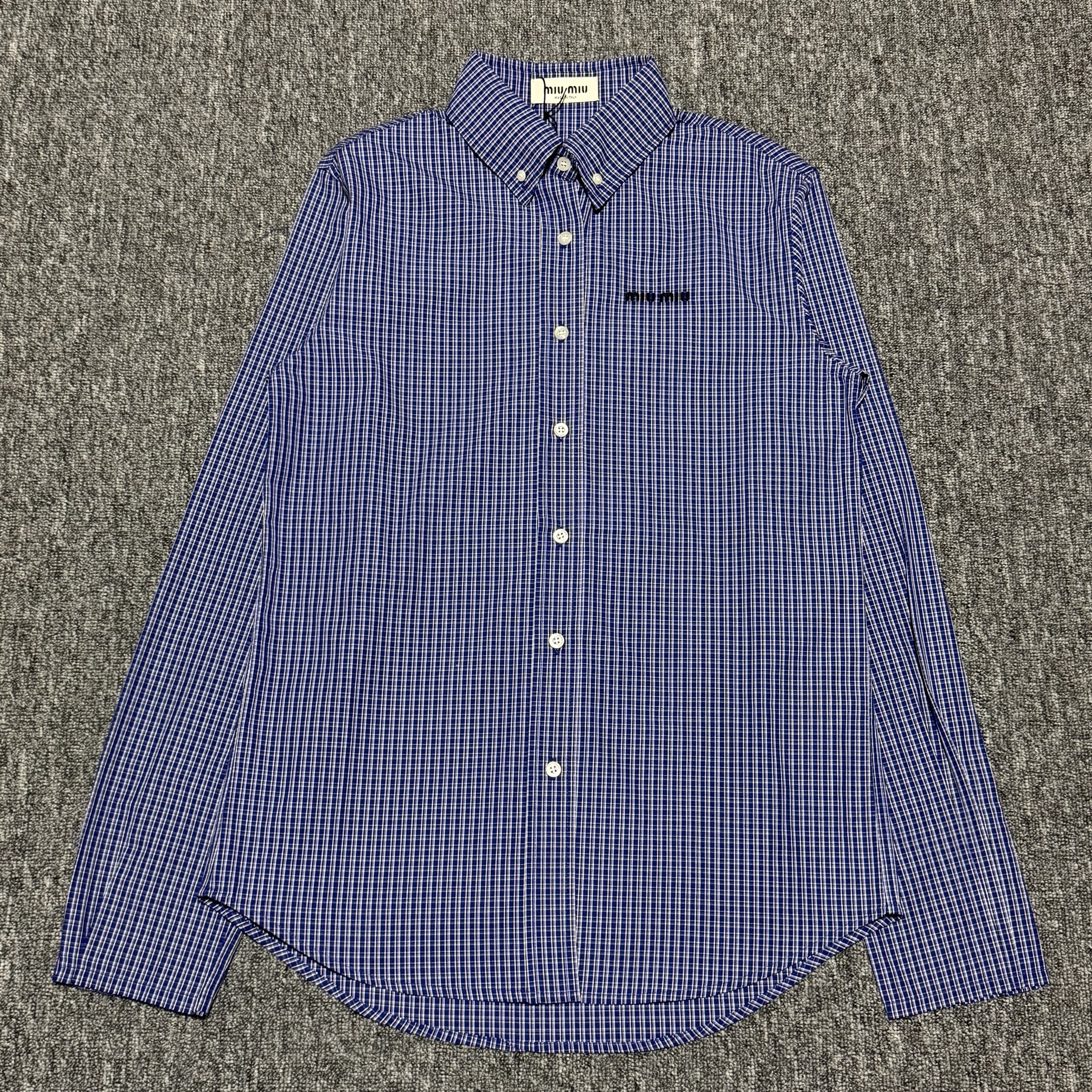 miumiu plaid shirt（MK1842-142K-F0013-S-OOO）