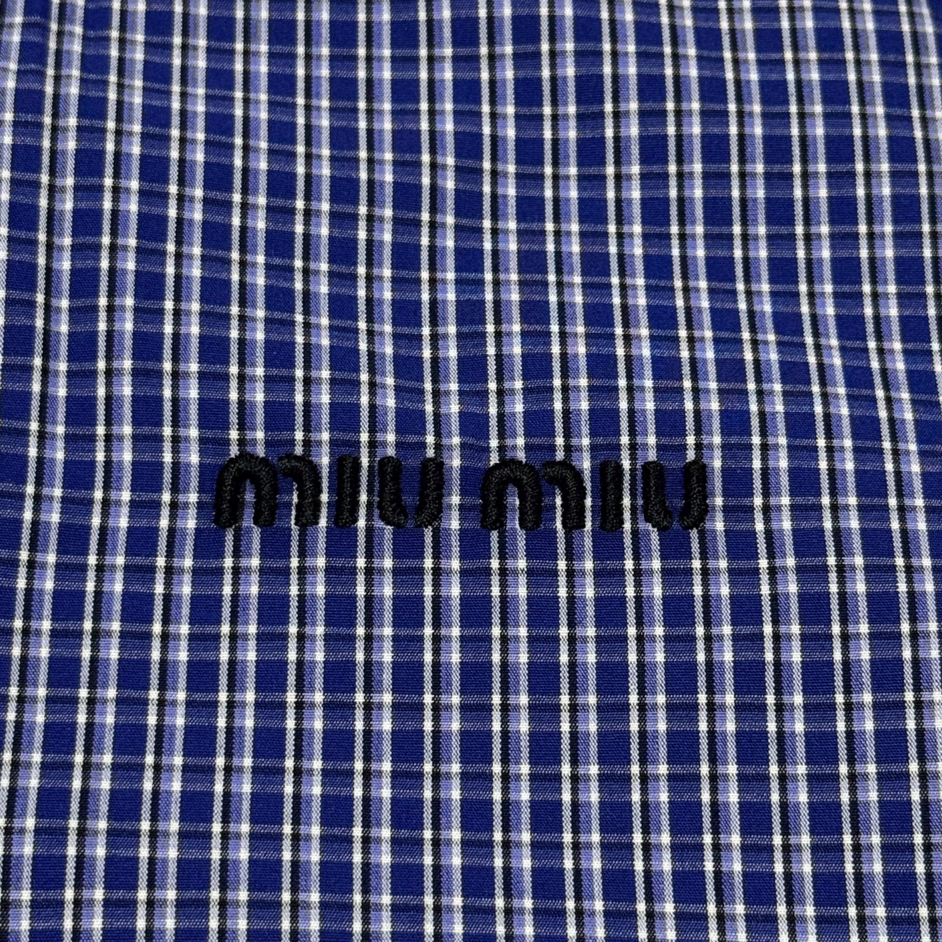 miumiu plaid shirt（MK1842-142K-F0013-S-OOO）