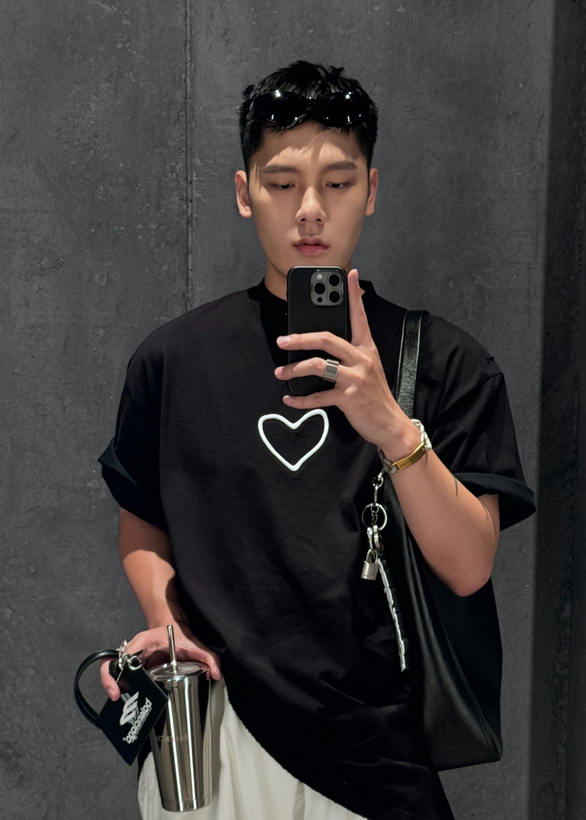 BALENCIAGA LOVEY T-shirt（641675TQVV89034）