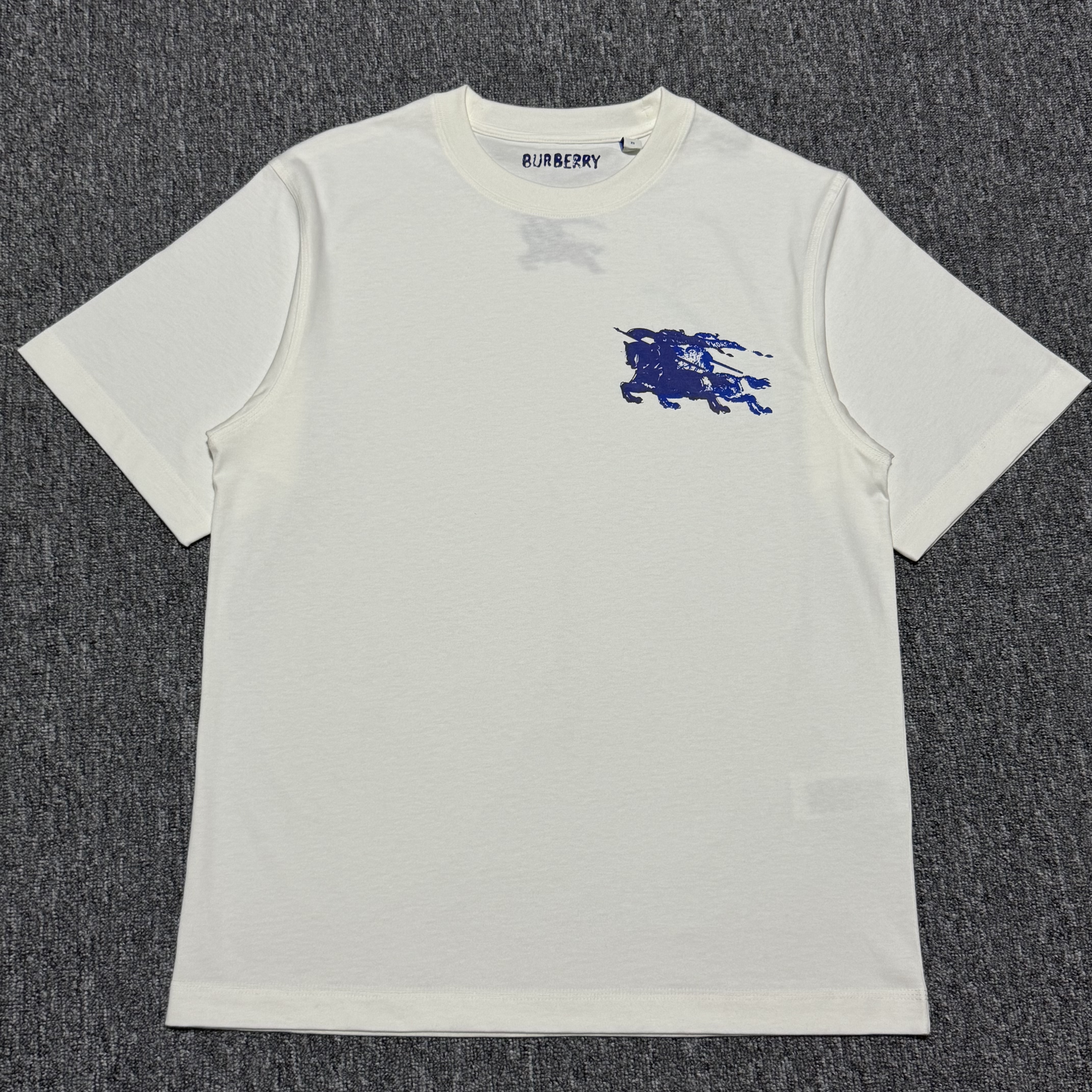 Burberry EKD Cotton T-shirt in Chalk（81067971）