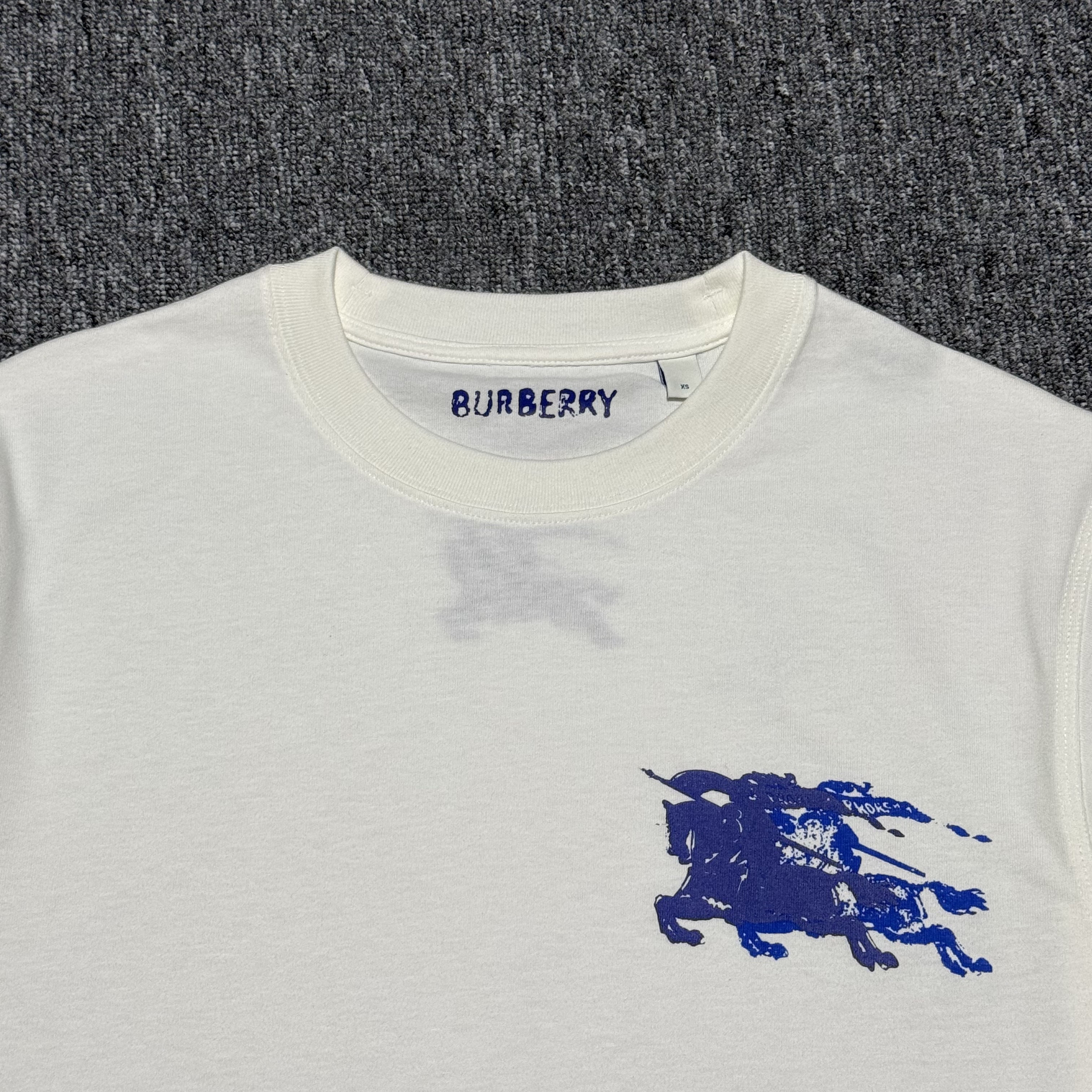 Burberry EKD Cotton T-shirt in Chalk（81067971）