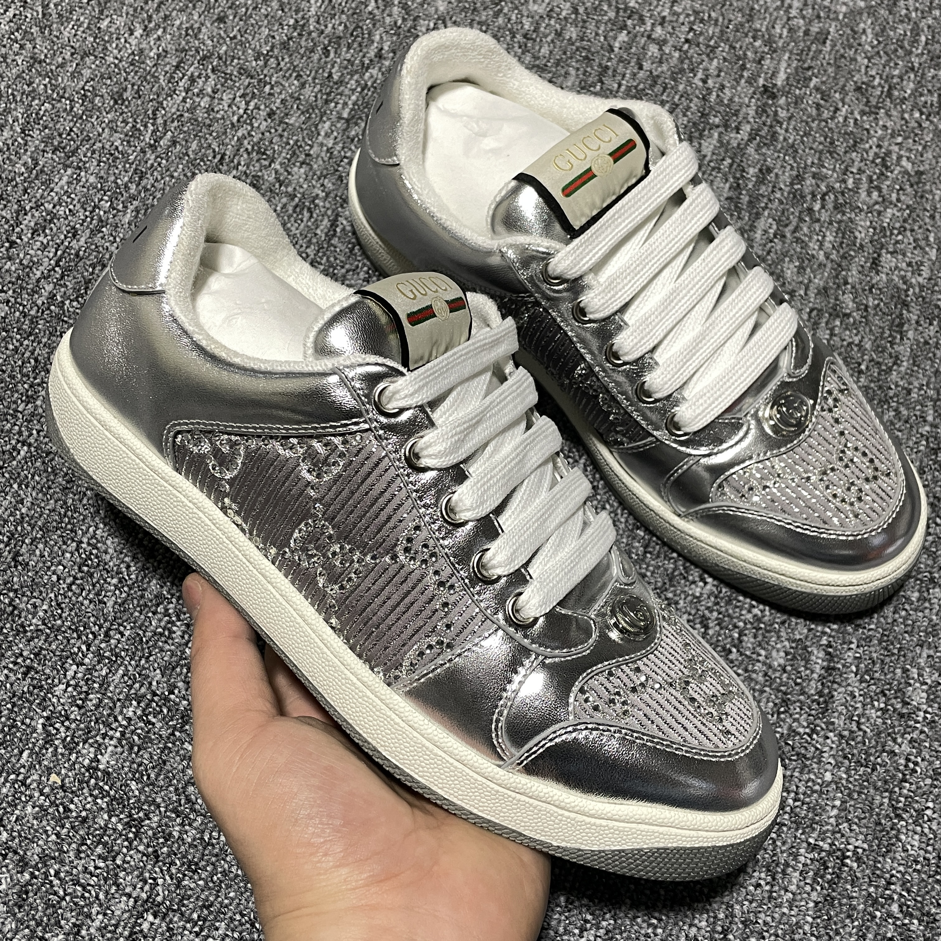 Gucci Screener sneakers for Women（777271AAC088147）