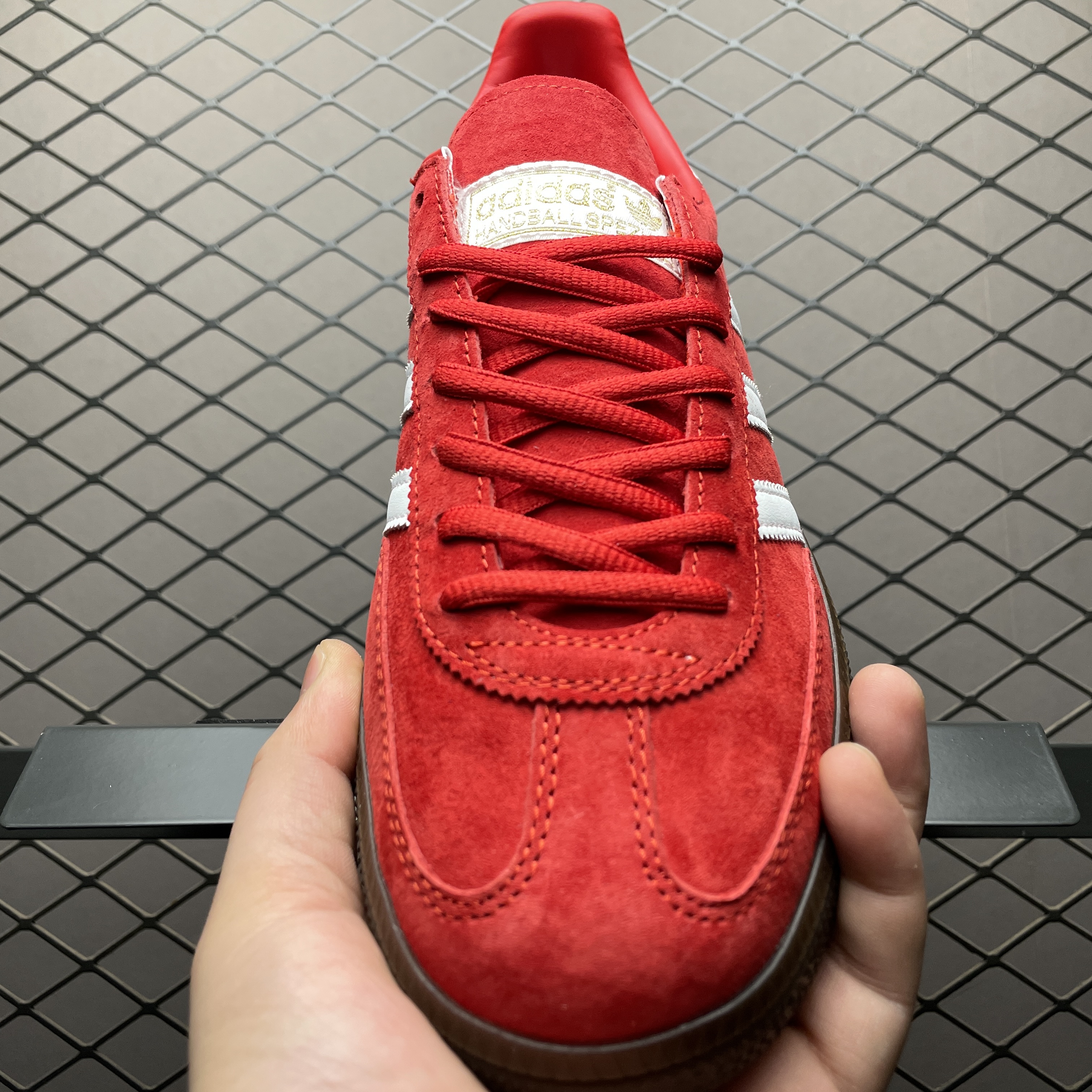 adidas Originals Handball Spezial "Scarlet/Footwear White/Gum"（FV1227）