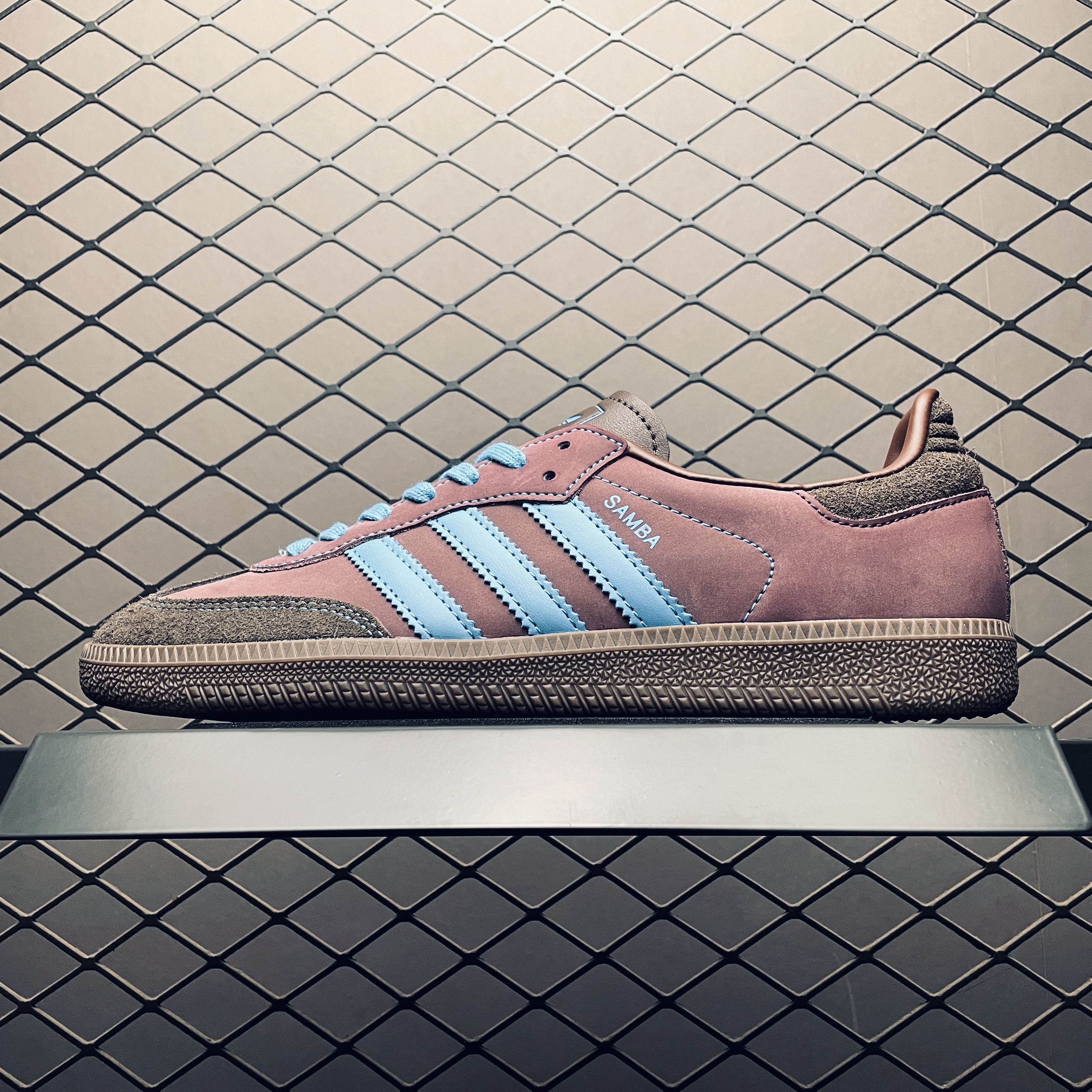 adidas Samba OG Shadow Brown Sky Rush（JI2733）