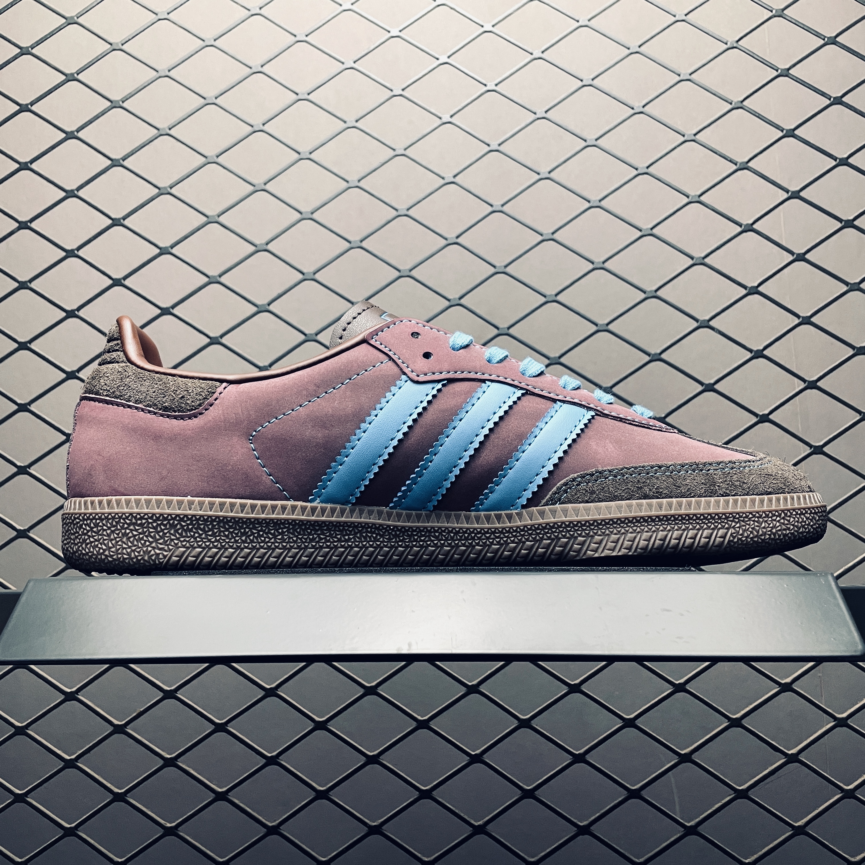 adidas Samba OG Shadow Brown Sky Rush（JI2733）