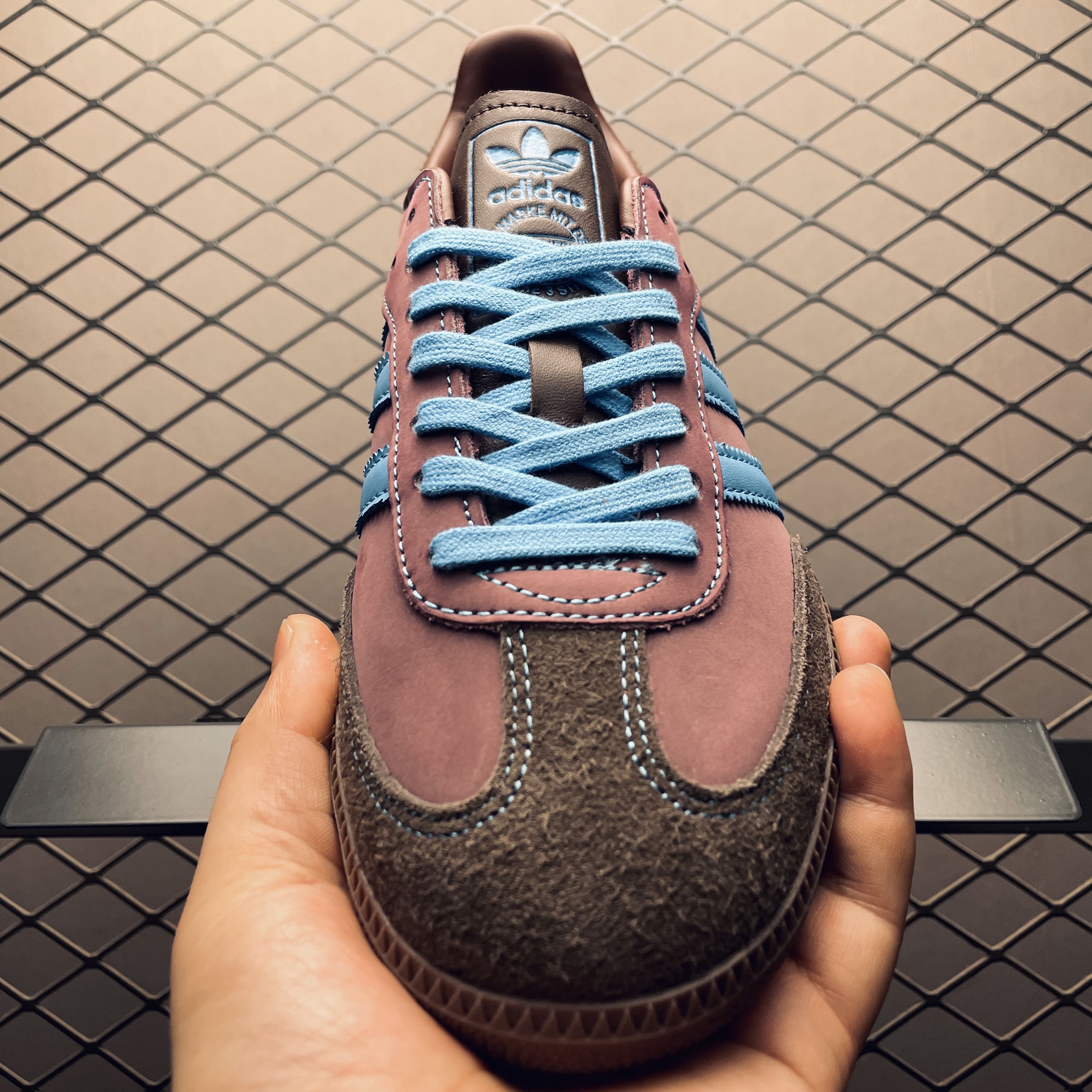 adidas Samba OG Shadow Brown Sky Rush（JI2733）