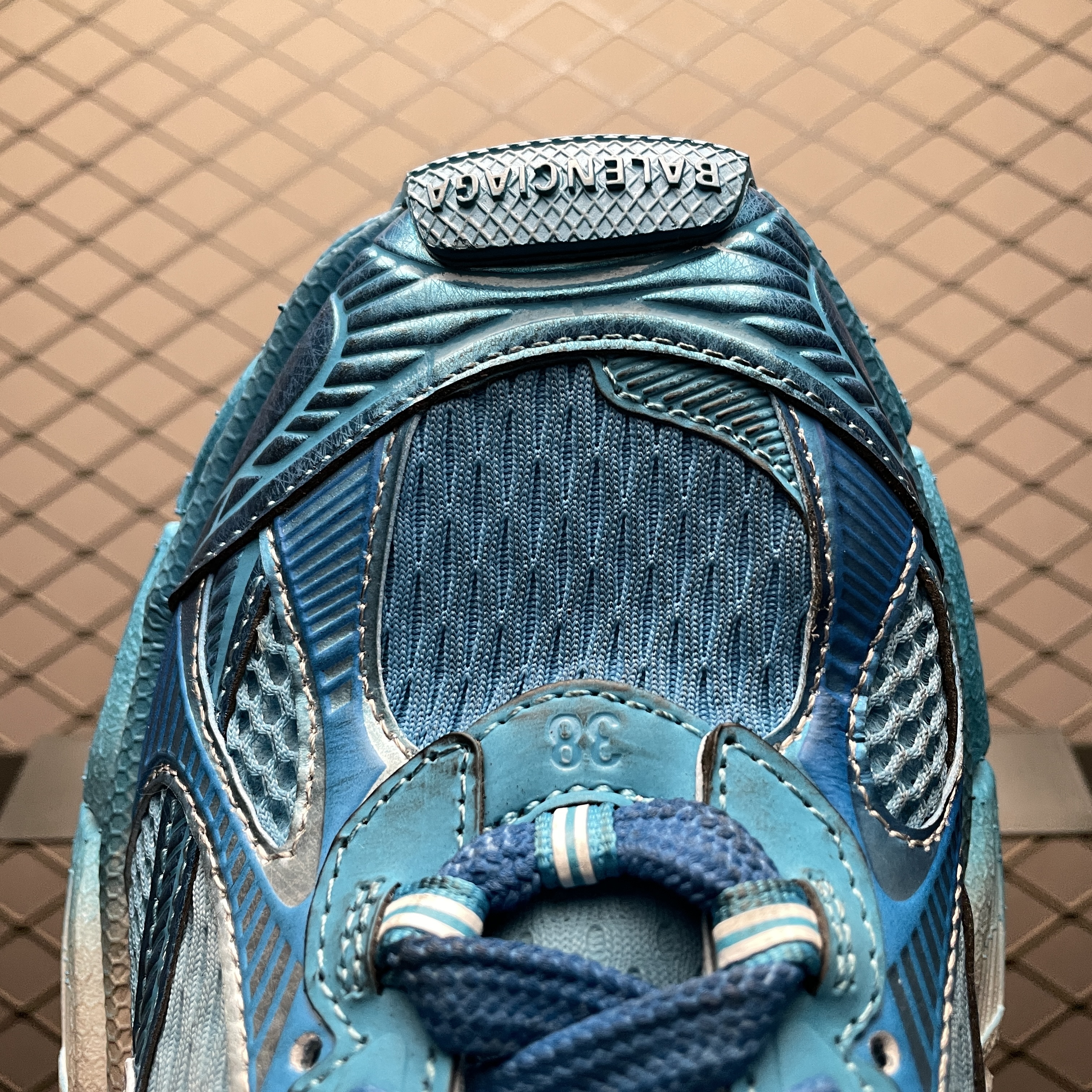 BALENCIAGA Men's 3xl Toe Spray Sneakers（734734W3XTS9479）