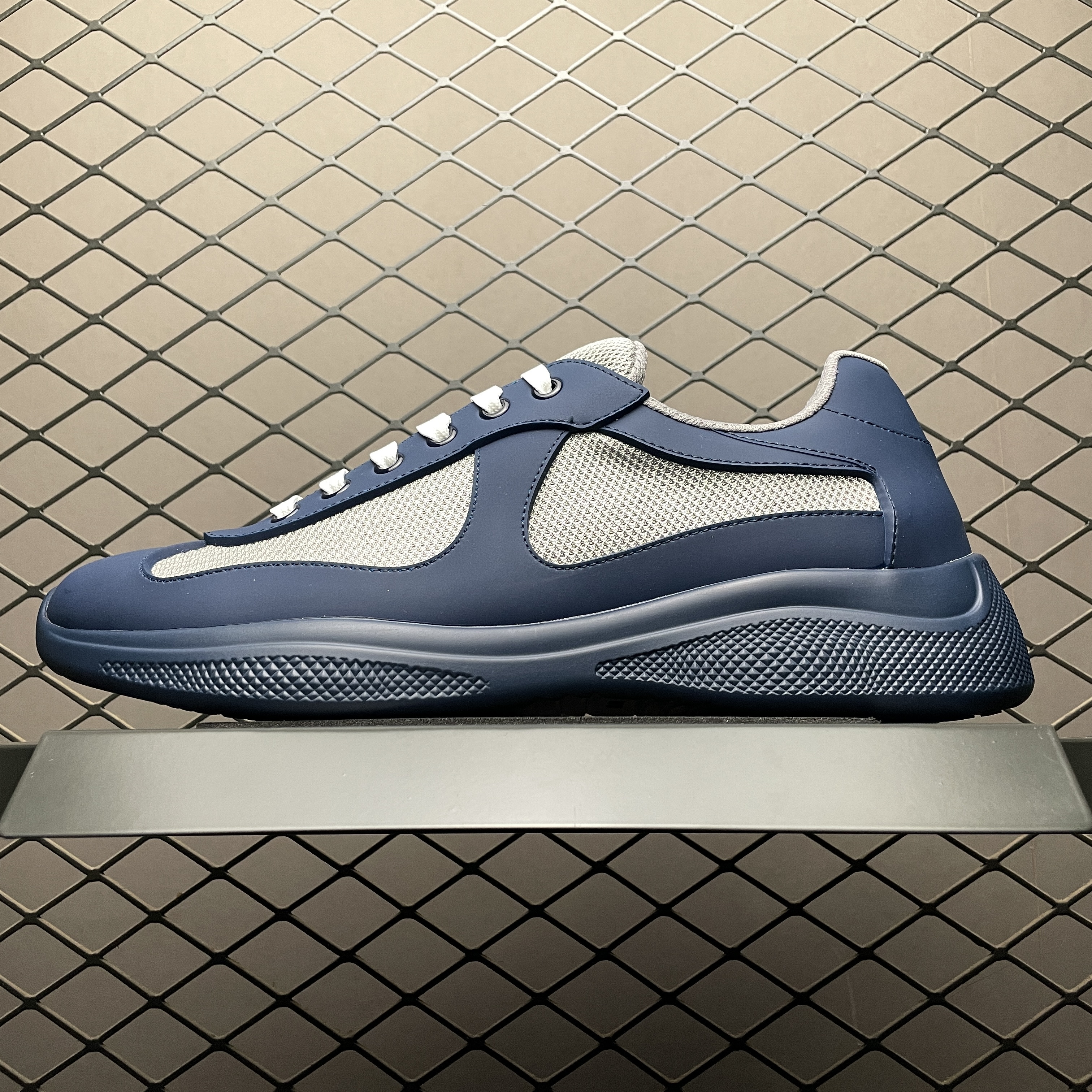 Prada America's Cup Soft rubber and bike fabric sneakers