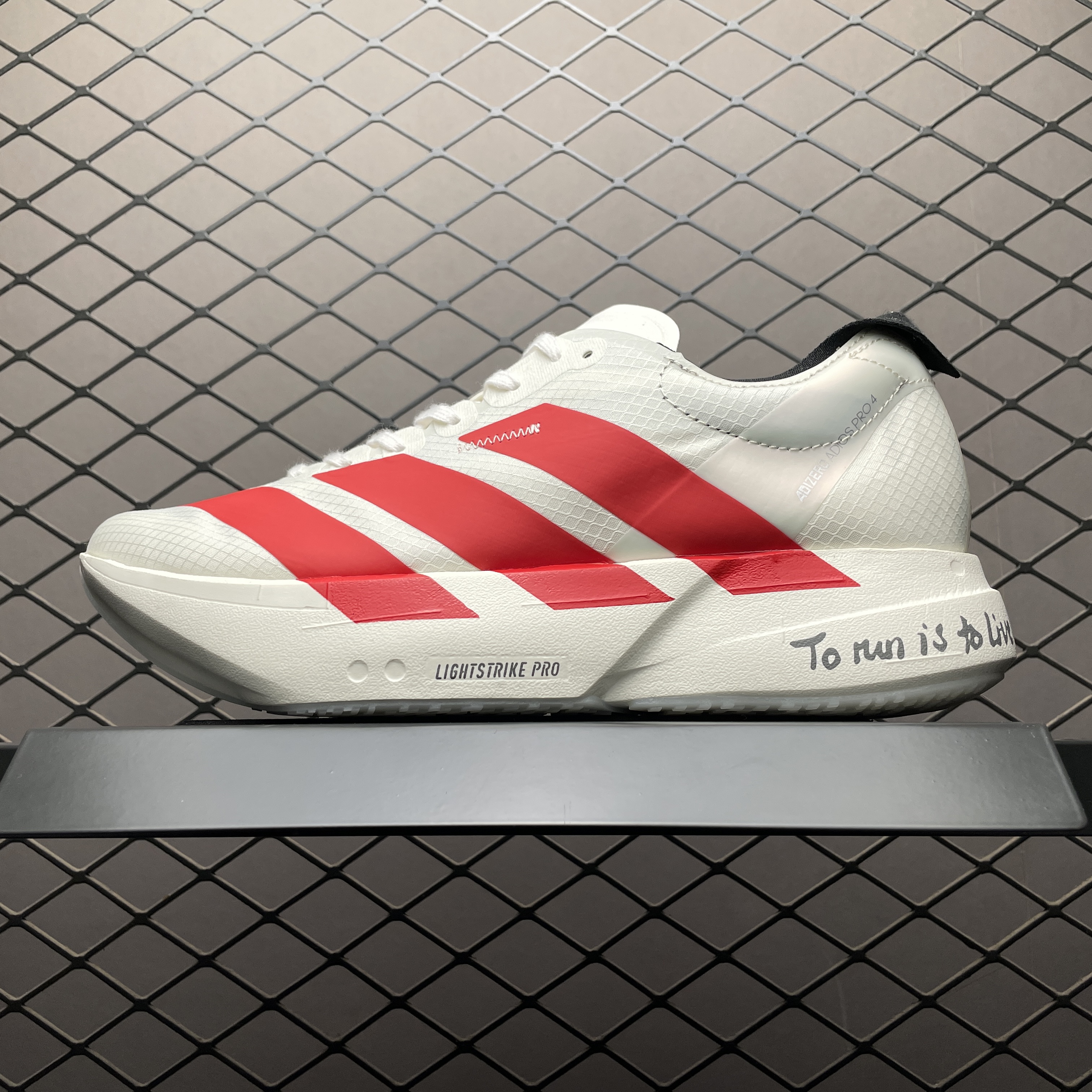 adidas Adizero Adios Pro 4 Off White Better Scarlet（JR6363）