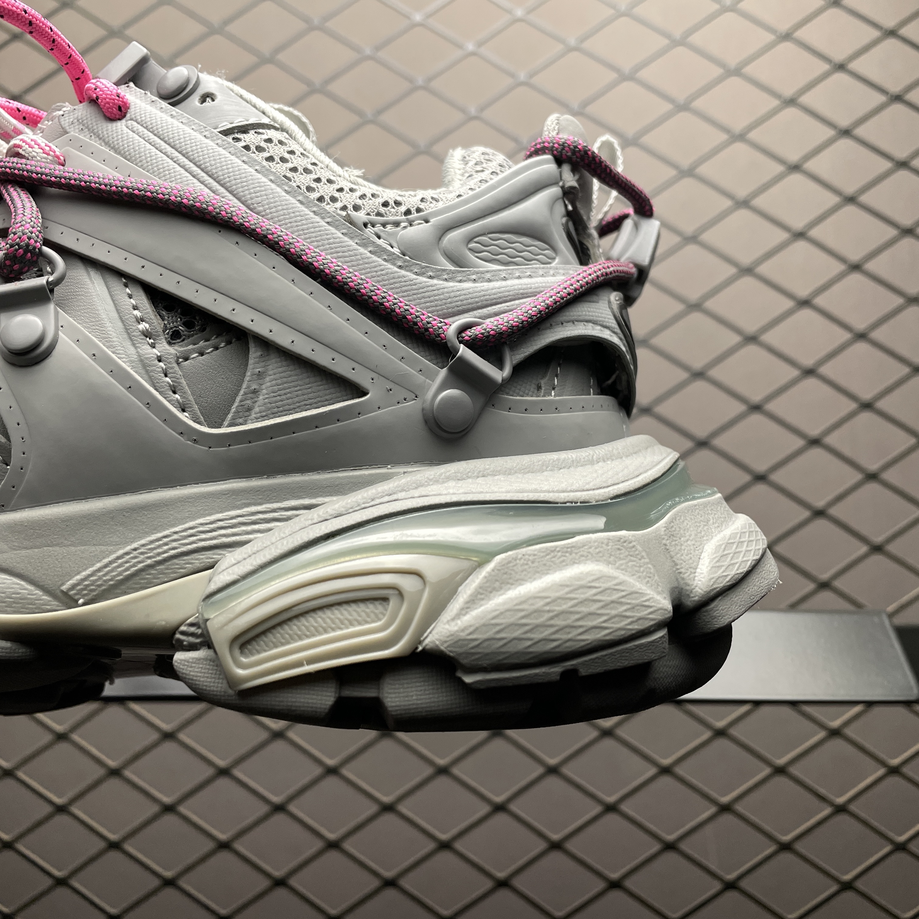Balenciaga Track Trail Laces Wmns Grey / Pink（800590WTRHK1013）