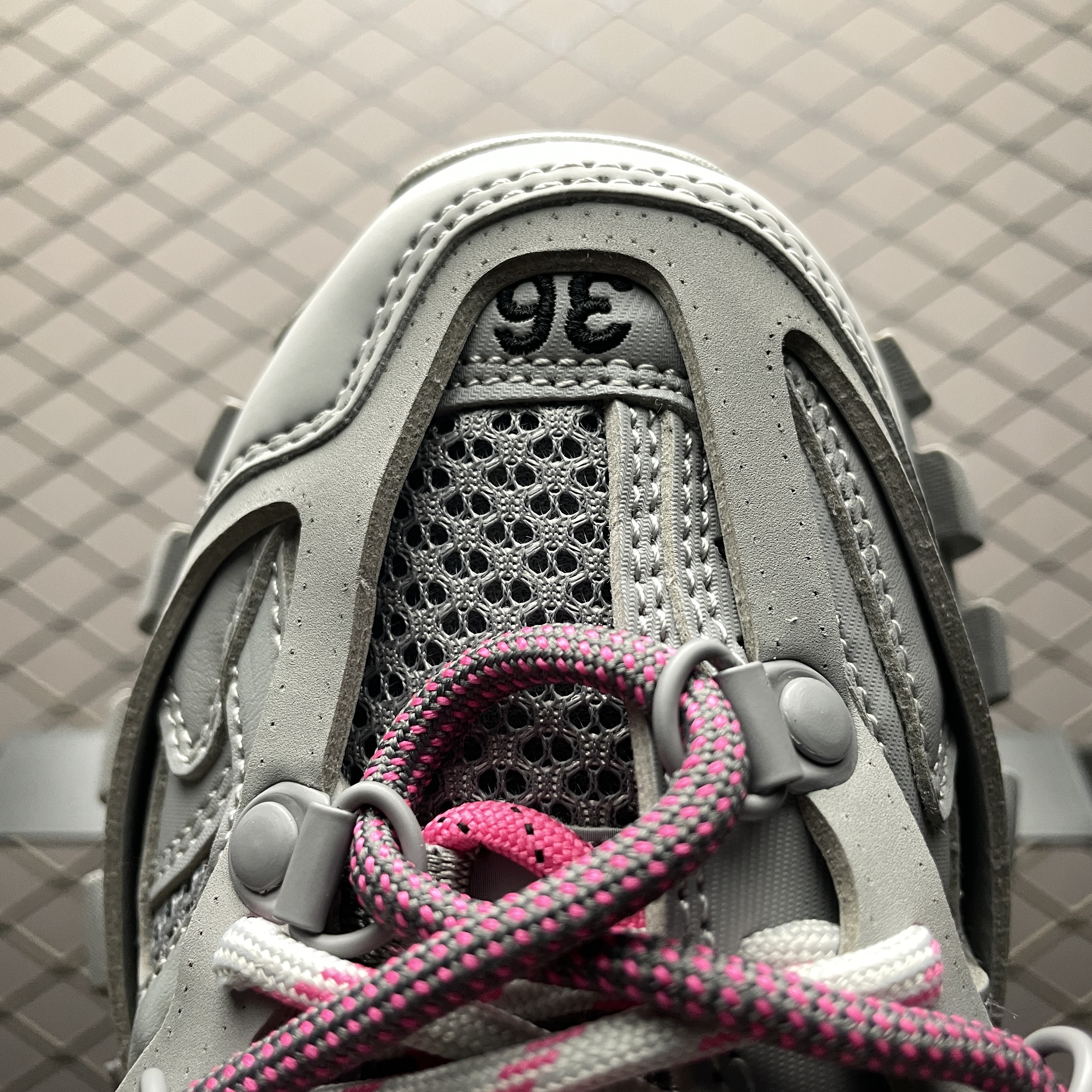 Balenciaga Track Trail Laces Wmns Grey / Pink（800590WTRHK1013）