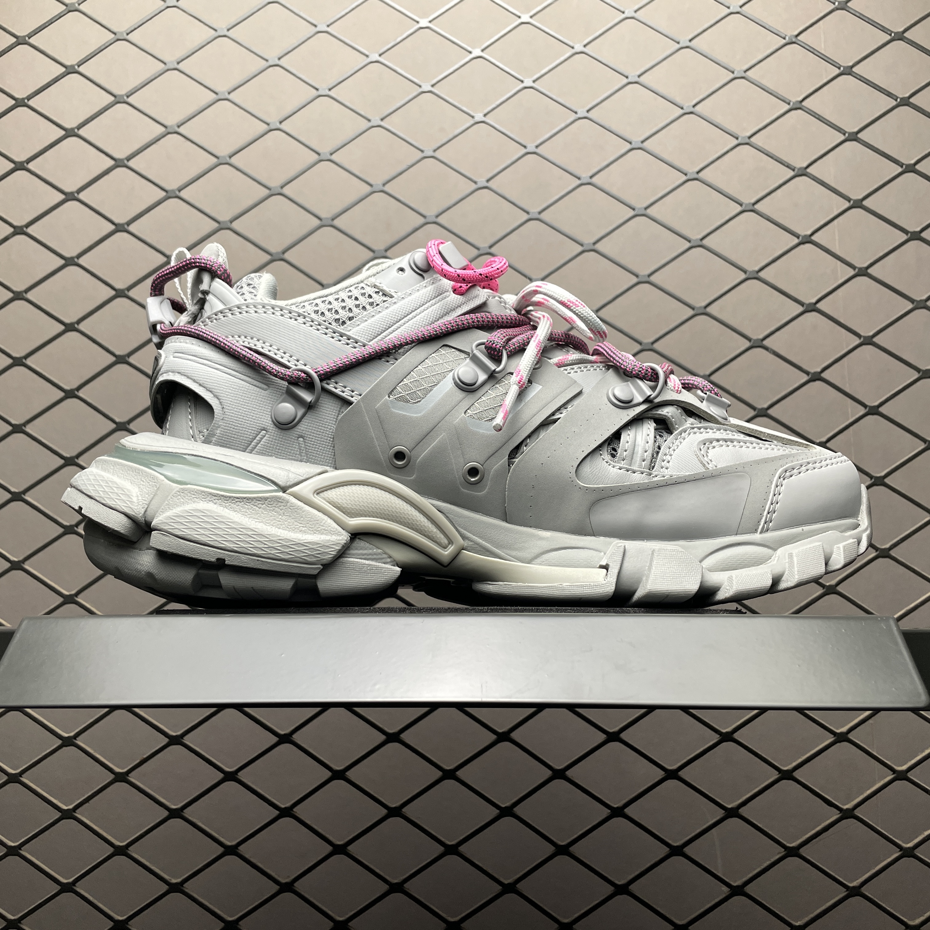 Balenciaga Track Trail Laces Wmns Grey / Pink（800590WTRHK1013）