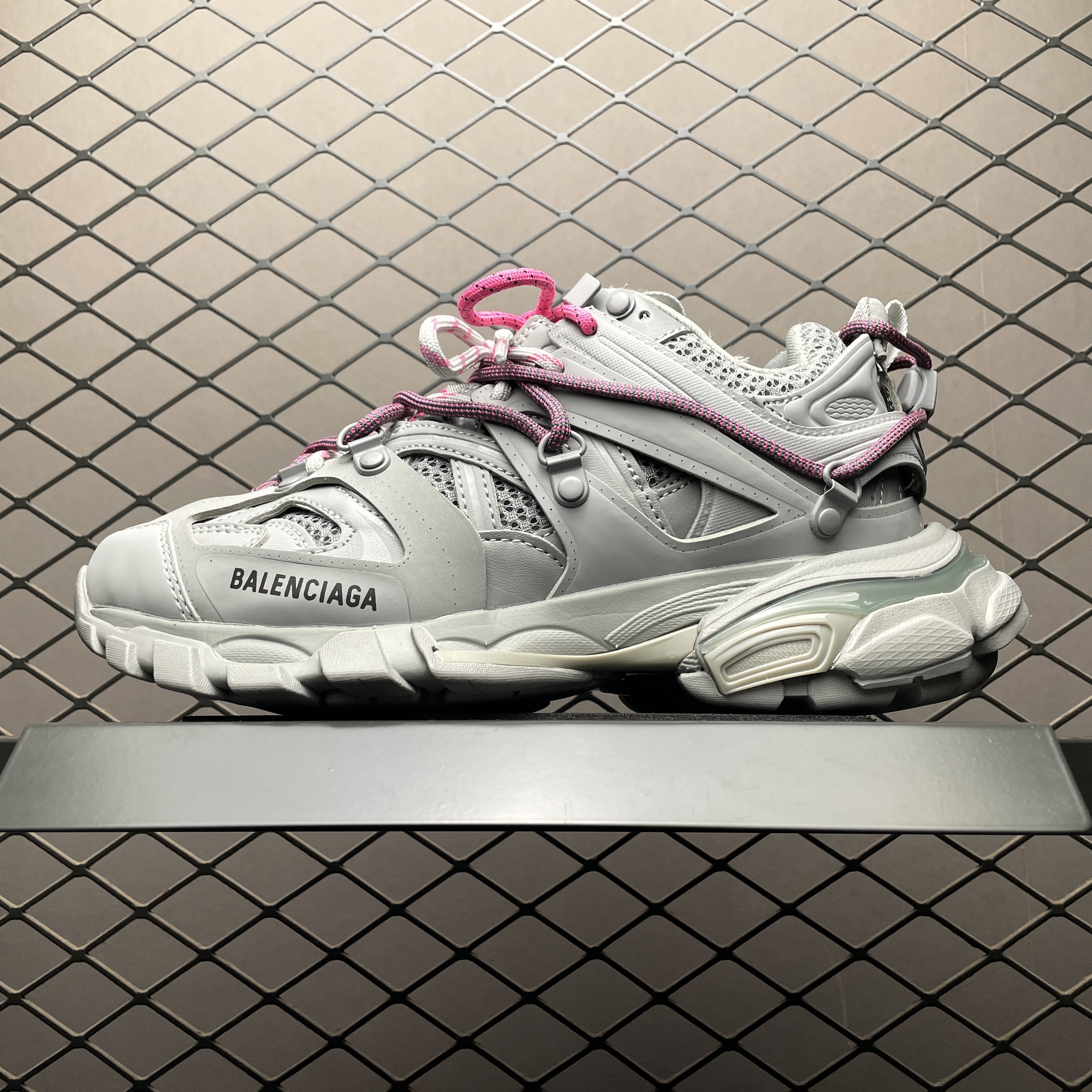 Balenciaga Track Trail Laces Wmns Grey / Pink（800590WTRHK1013）