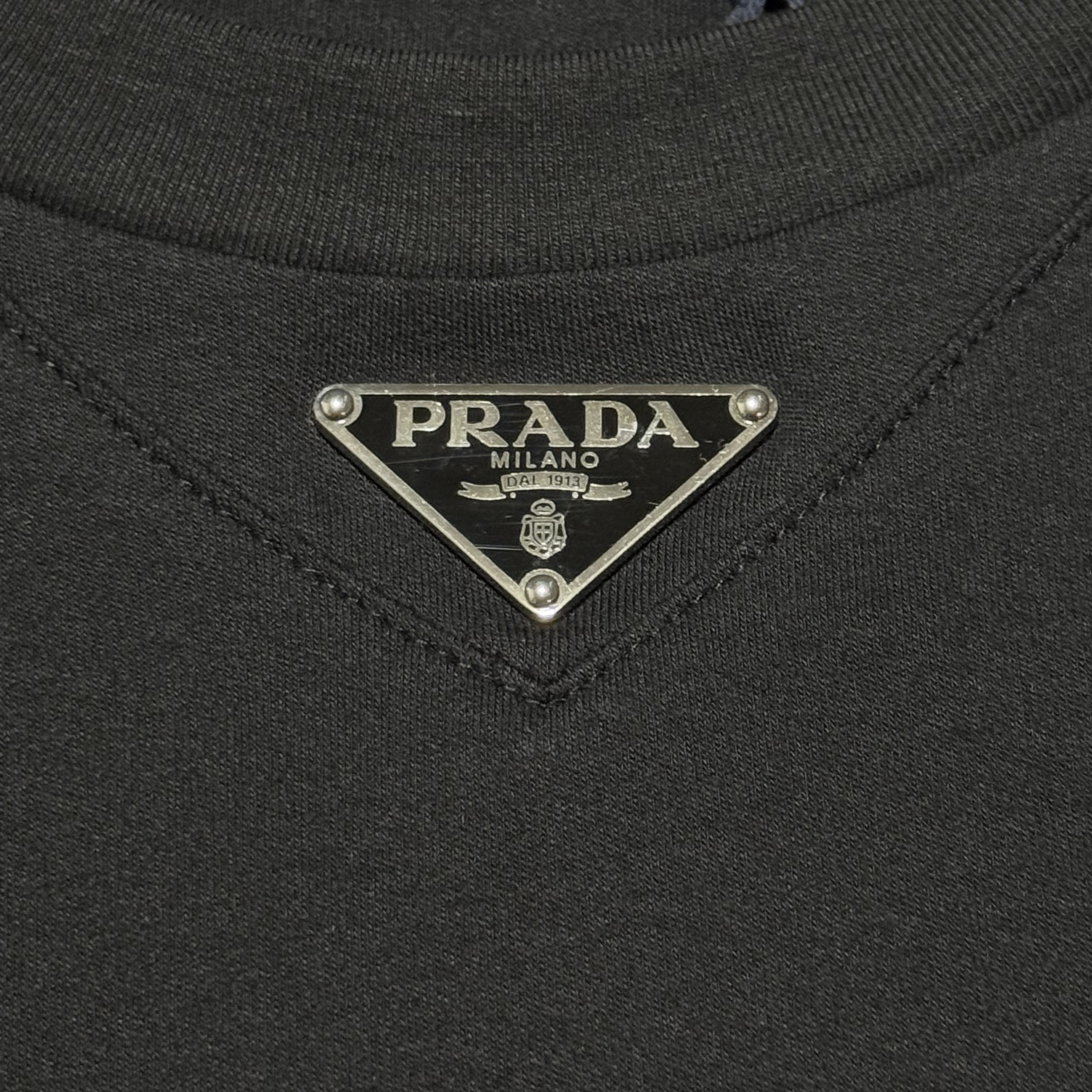 PRADA Cotton short sleeve T-shirt  (POIZON240514148）