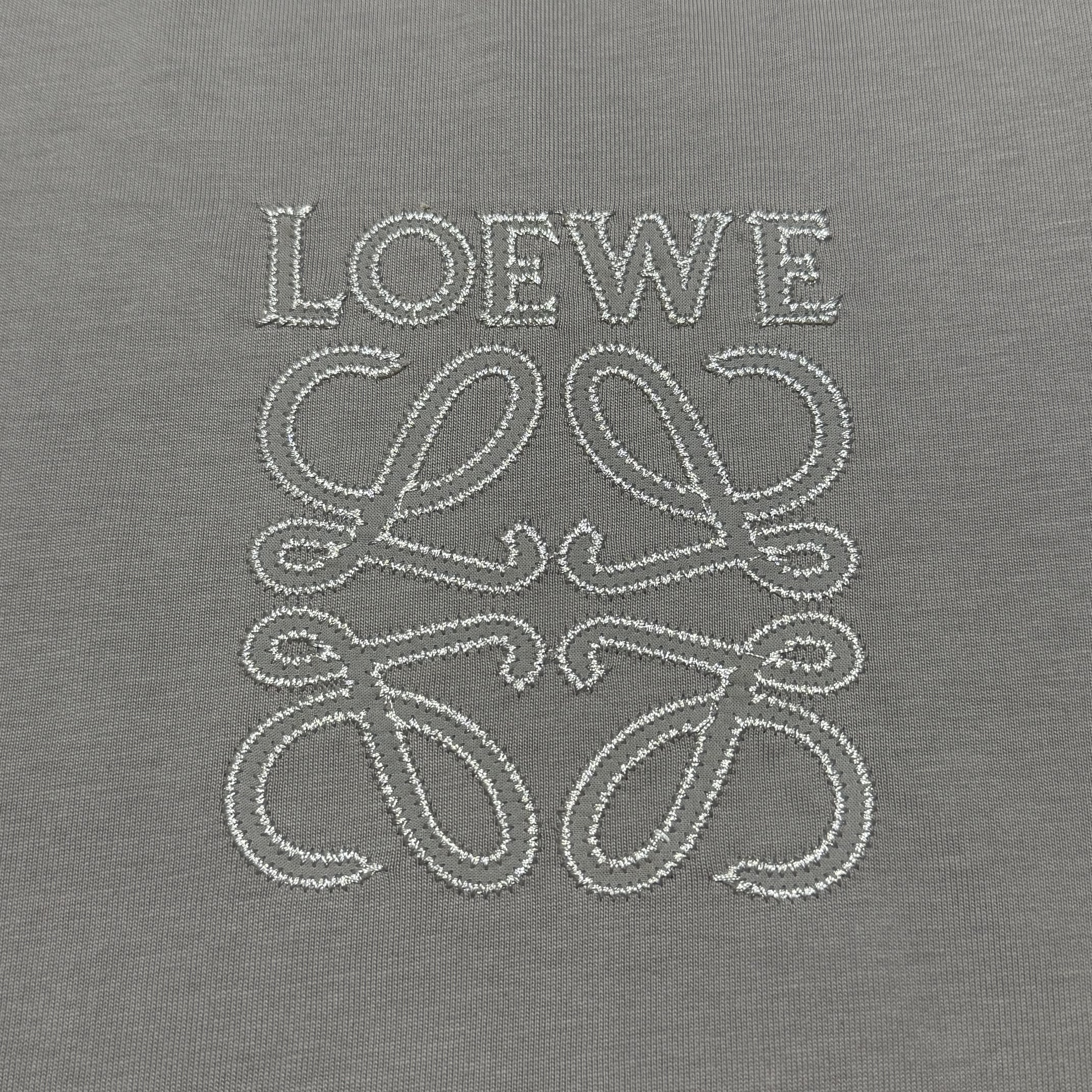 LOEWE Men's Relaxed Fit T-Shirt in Cotton "Khaki Green"（H526Y22XBN-4160）