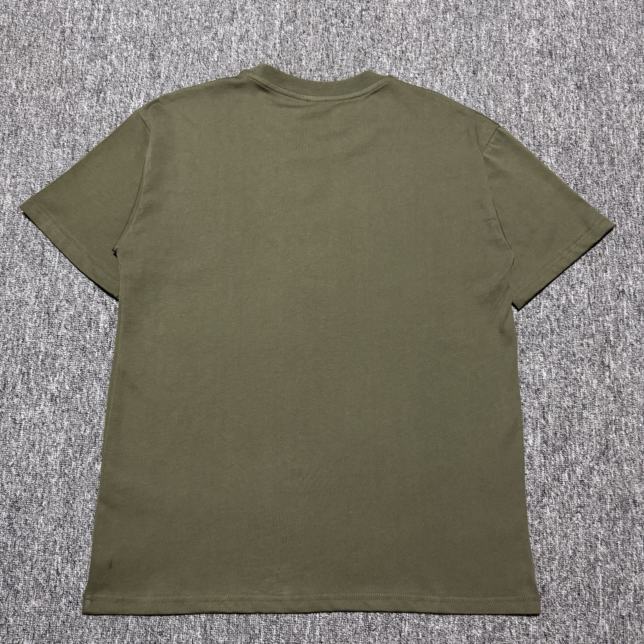 LOEWE Men's Relaxed Fit T-Shirt in Cotton "Khaki Green"（H526Y22XBN-4160）
