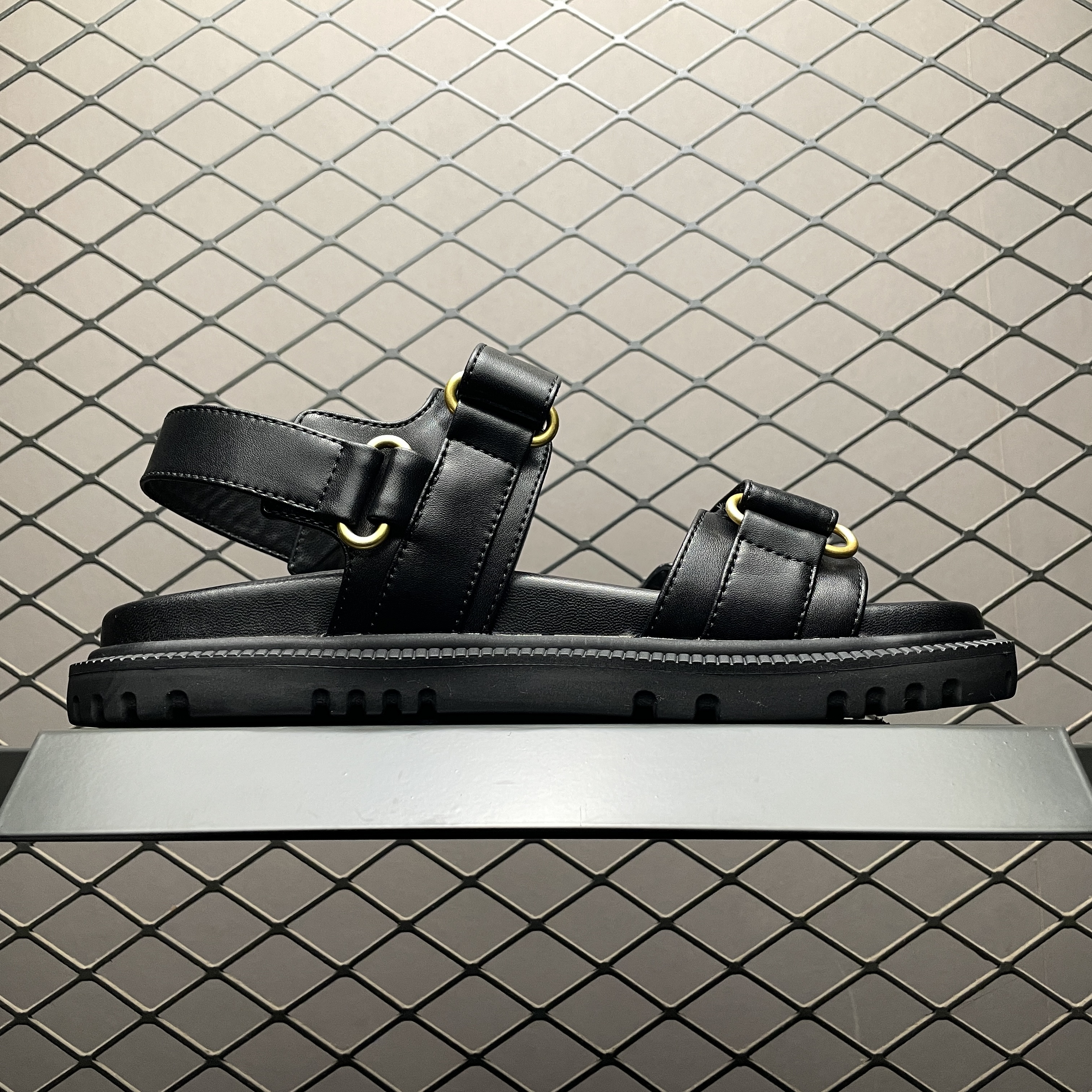 Dior Dioract Sandal 'Black Gold'(KCQ547LAB_S900)