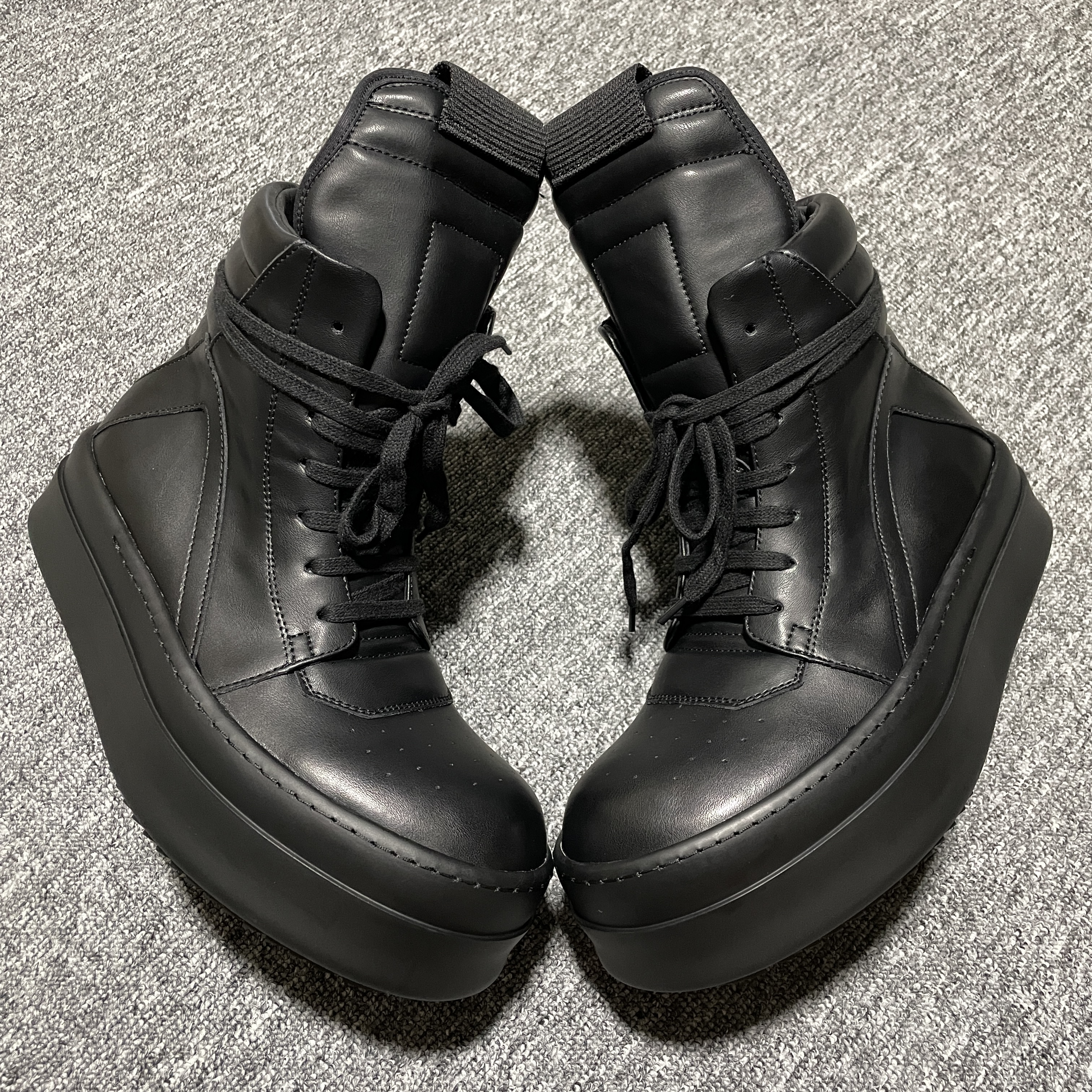 Rick Owens MEGA BUMPER GEOBASKET (RU01D3868LOOLCO-999)