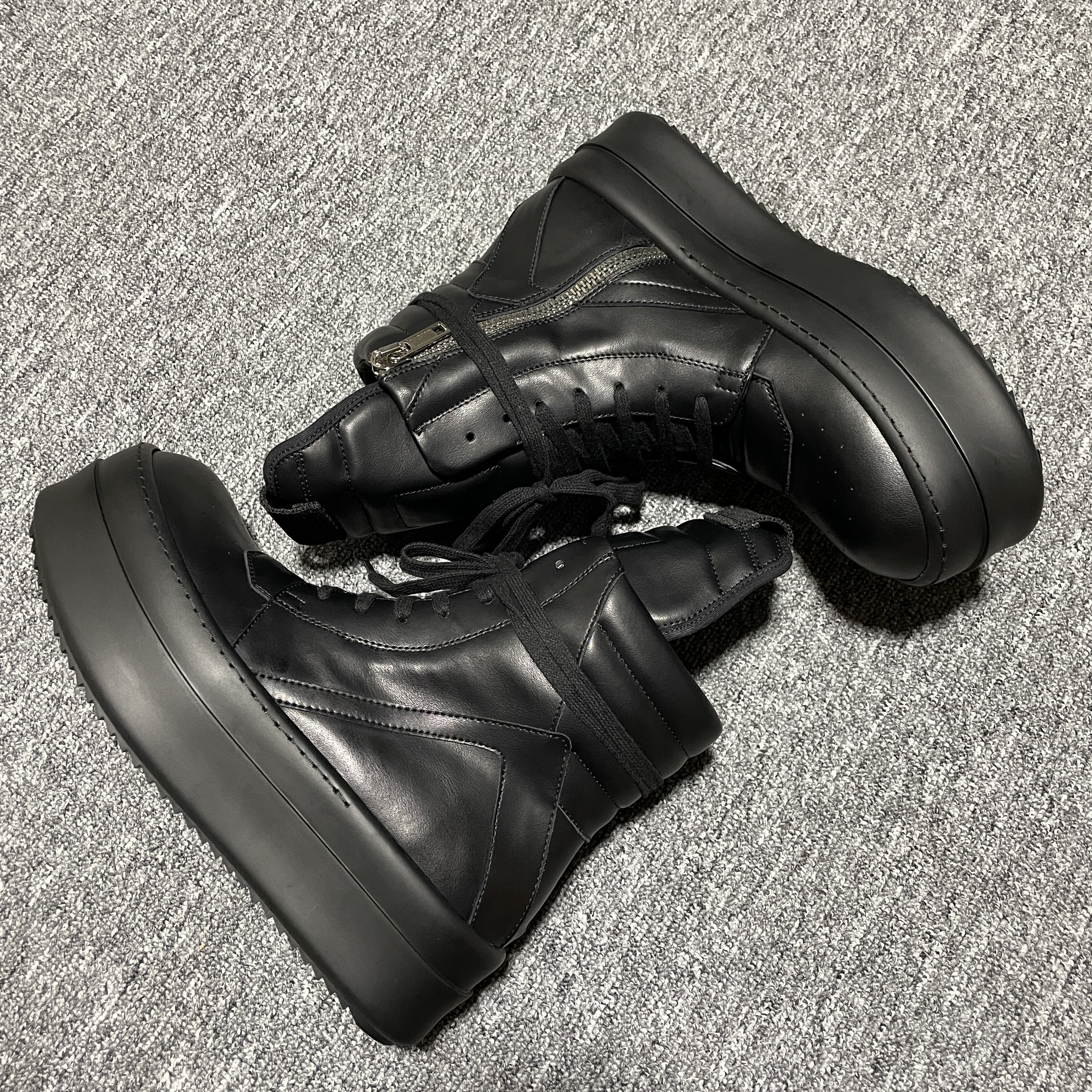 Rick Owens MEGA BUMPER GEOBASKET (RU01D3868LOOLCO-999)