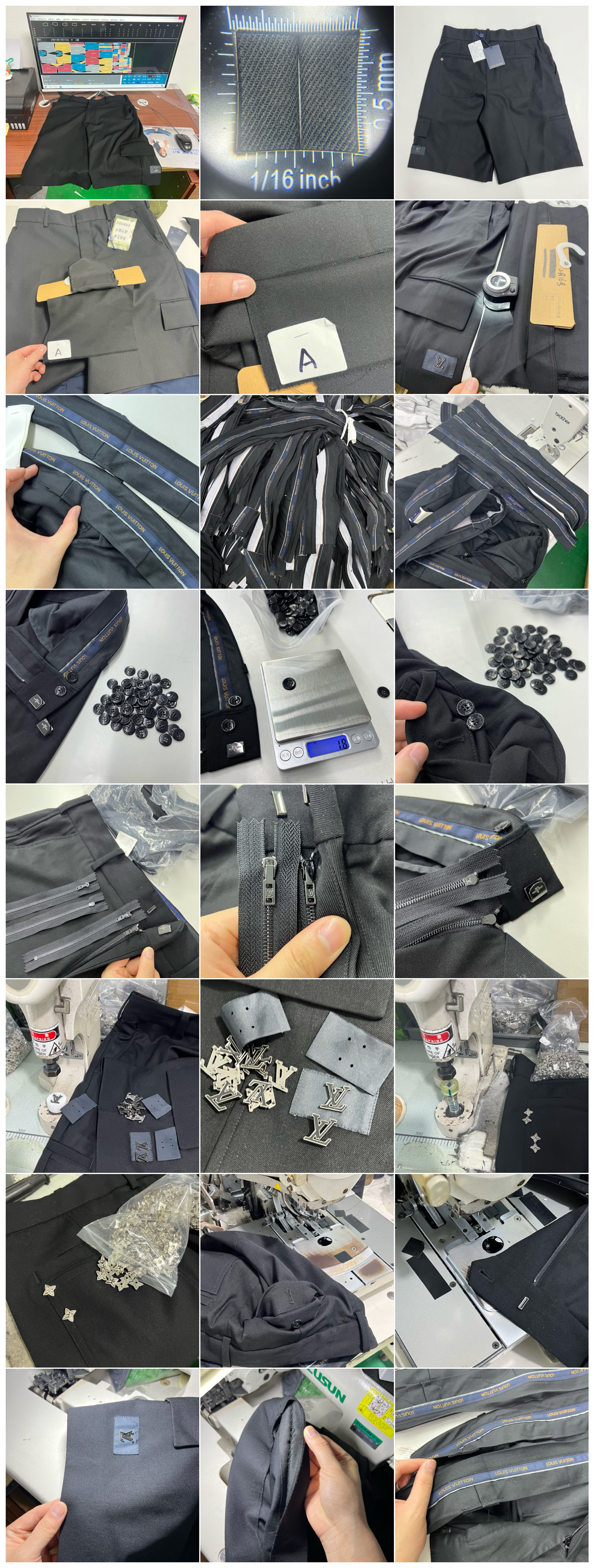 Louis Vuitton Tailored wool cargo shorts（1AFXXI）