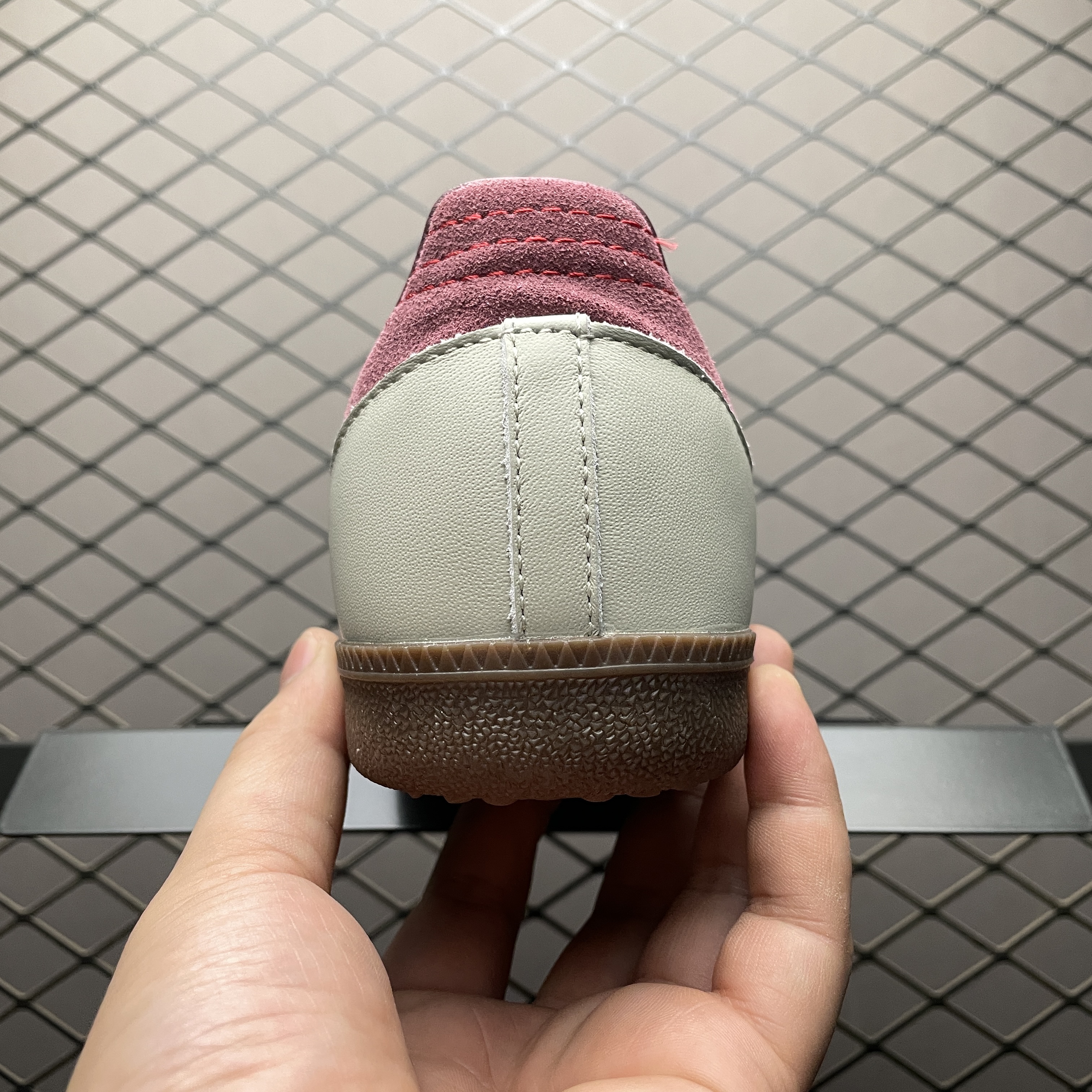adidas Samba OG Putty Grey Maroon（ID1482）