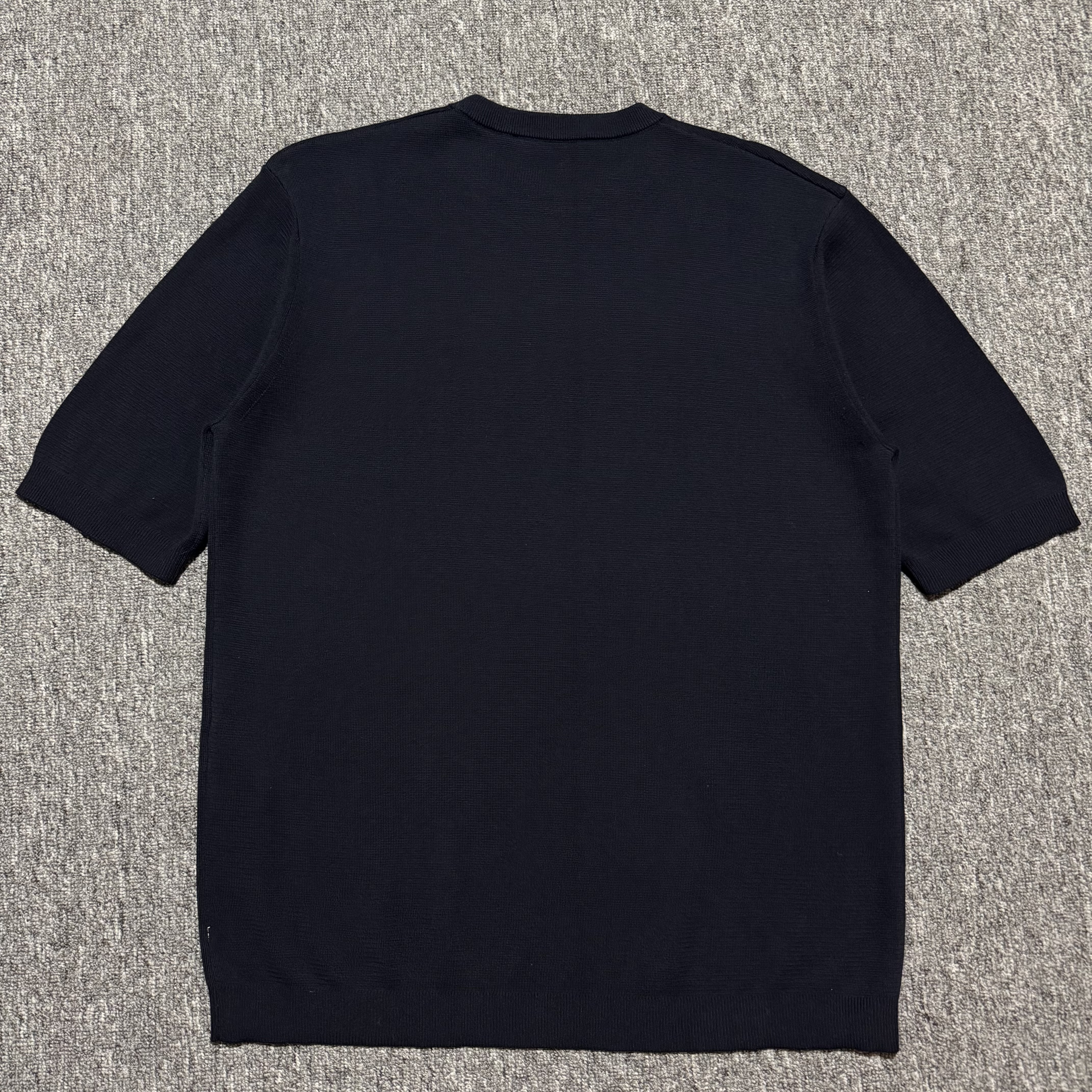 GUCCI Silk and cotton blend T-shirt with intarsia logo（787736XKD2A 4137）