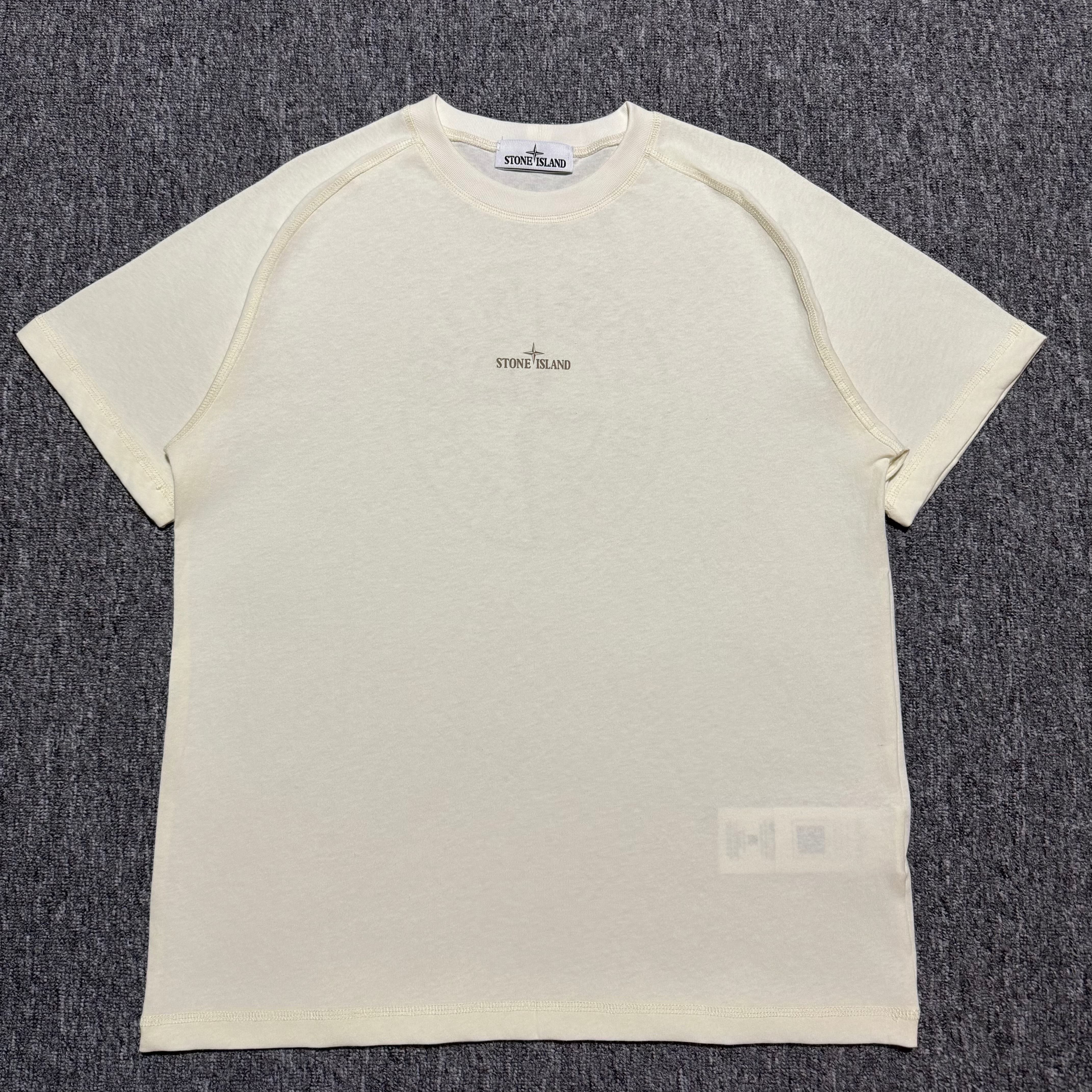 Stone Island Logo Printed Short-Sleeved T-Shirt（210002080-V0093）