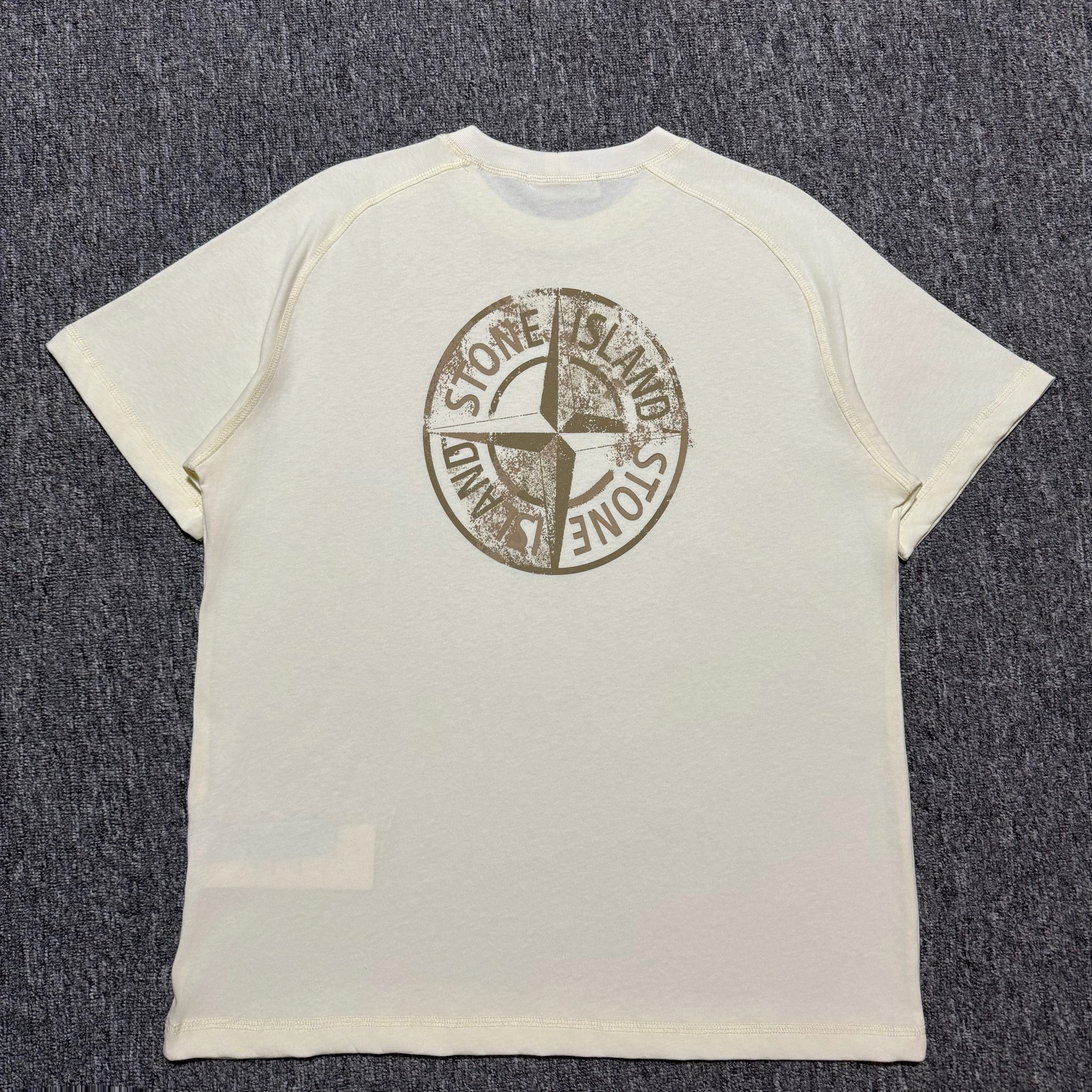 Stone Island Logo Printed Short-Sleeved T-Shirt（210002080-V0093）