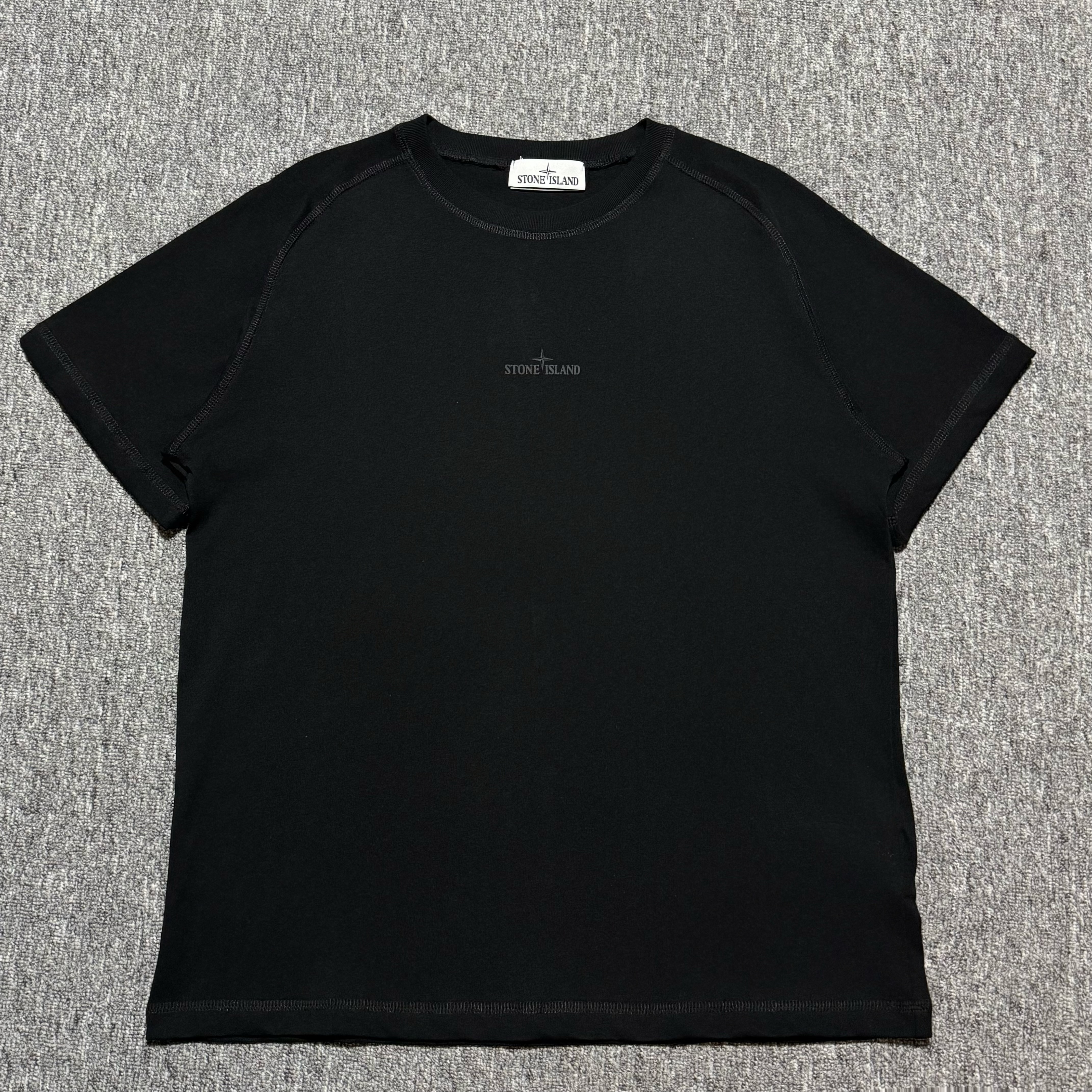 Stone Island Logo Printed Short-Sleeved T-Shirt（210002080-V0093）