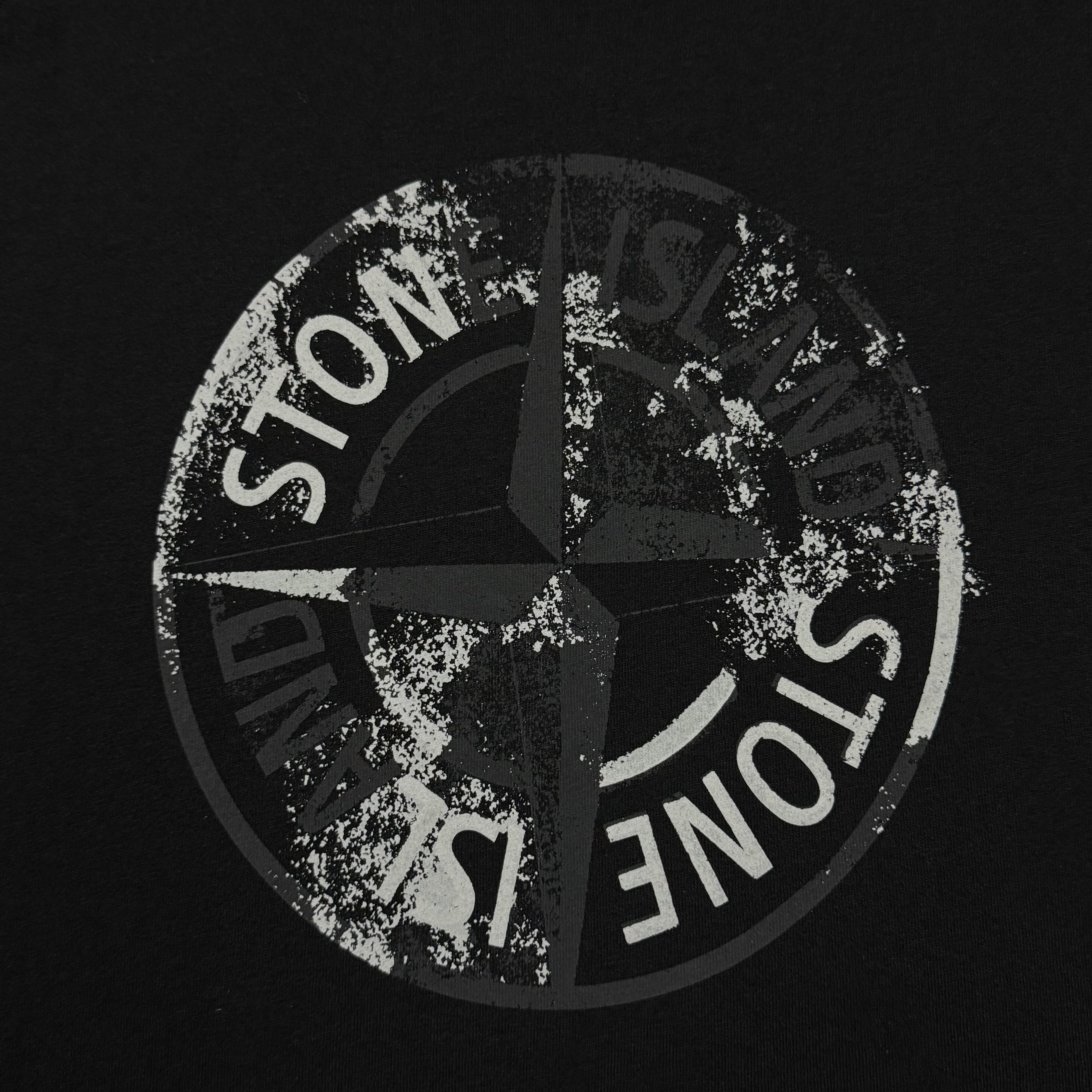Stone Island Logo Printed Short-Sleeved T-Shirt（210002080-V0093）