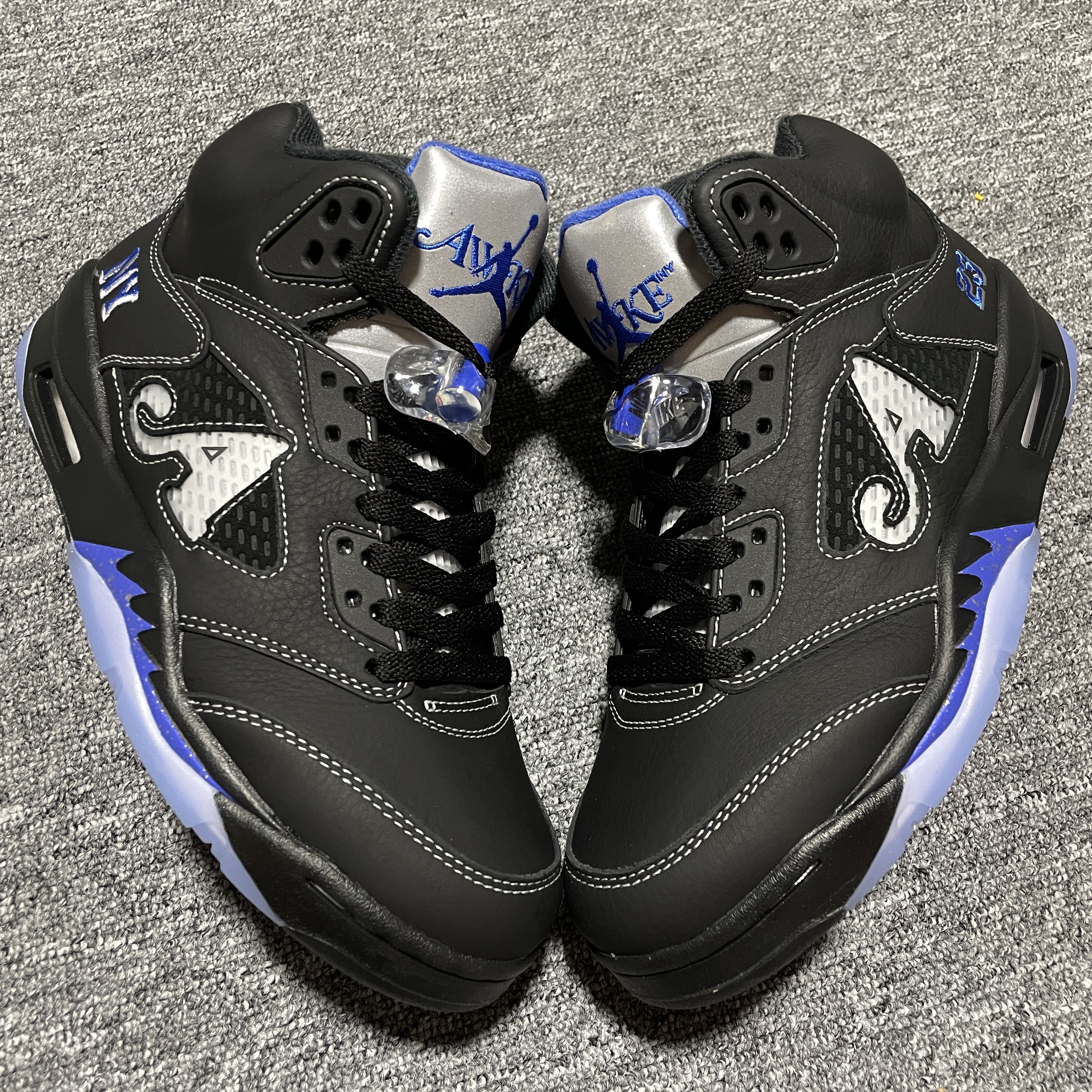 Awake NY × Nike Air Jordan 5 OG SP "Black/Racer Blue" (DV4982-004)