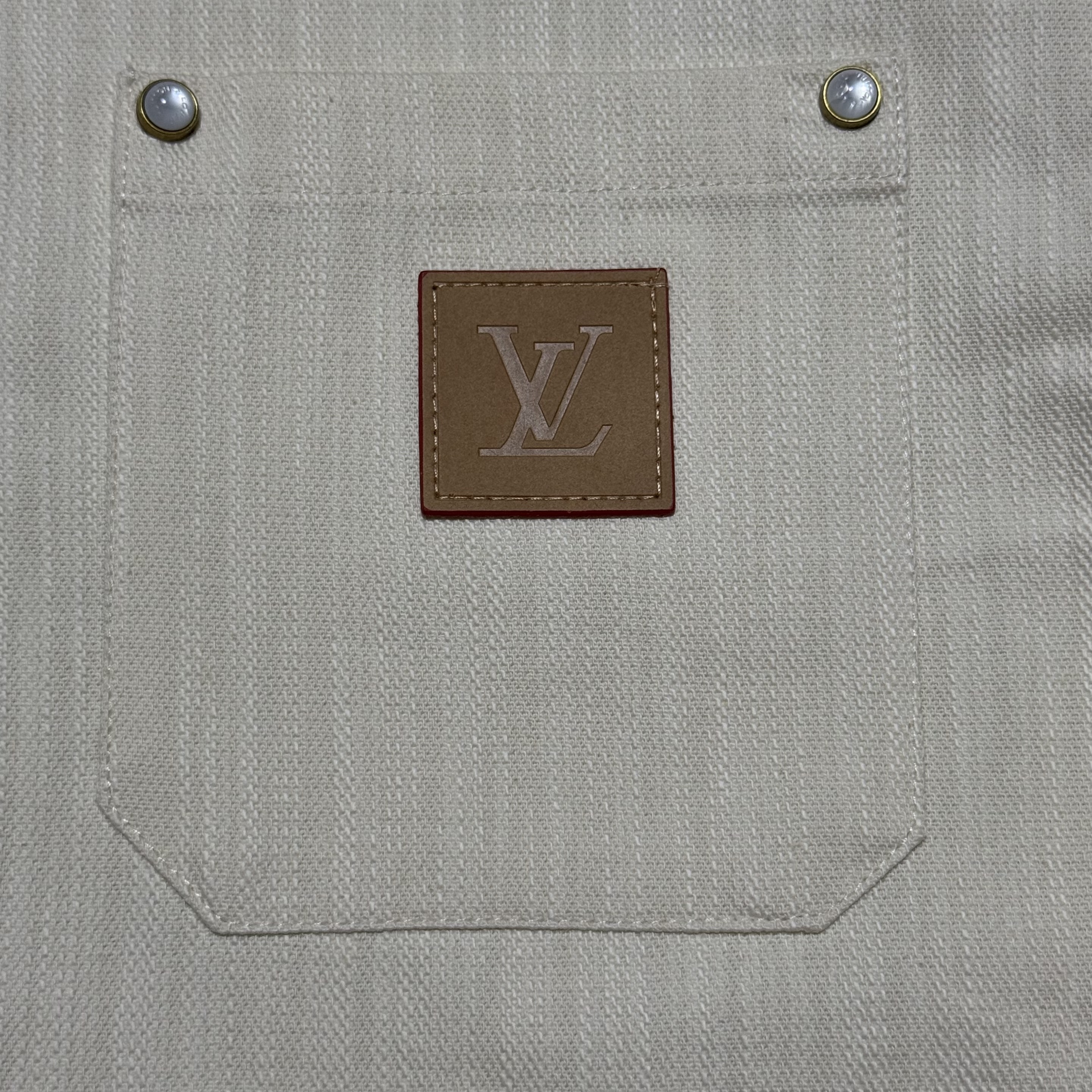 Louis Vuitton silk-blend short-sleeved shirt（1AHCHW）