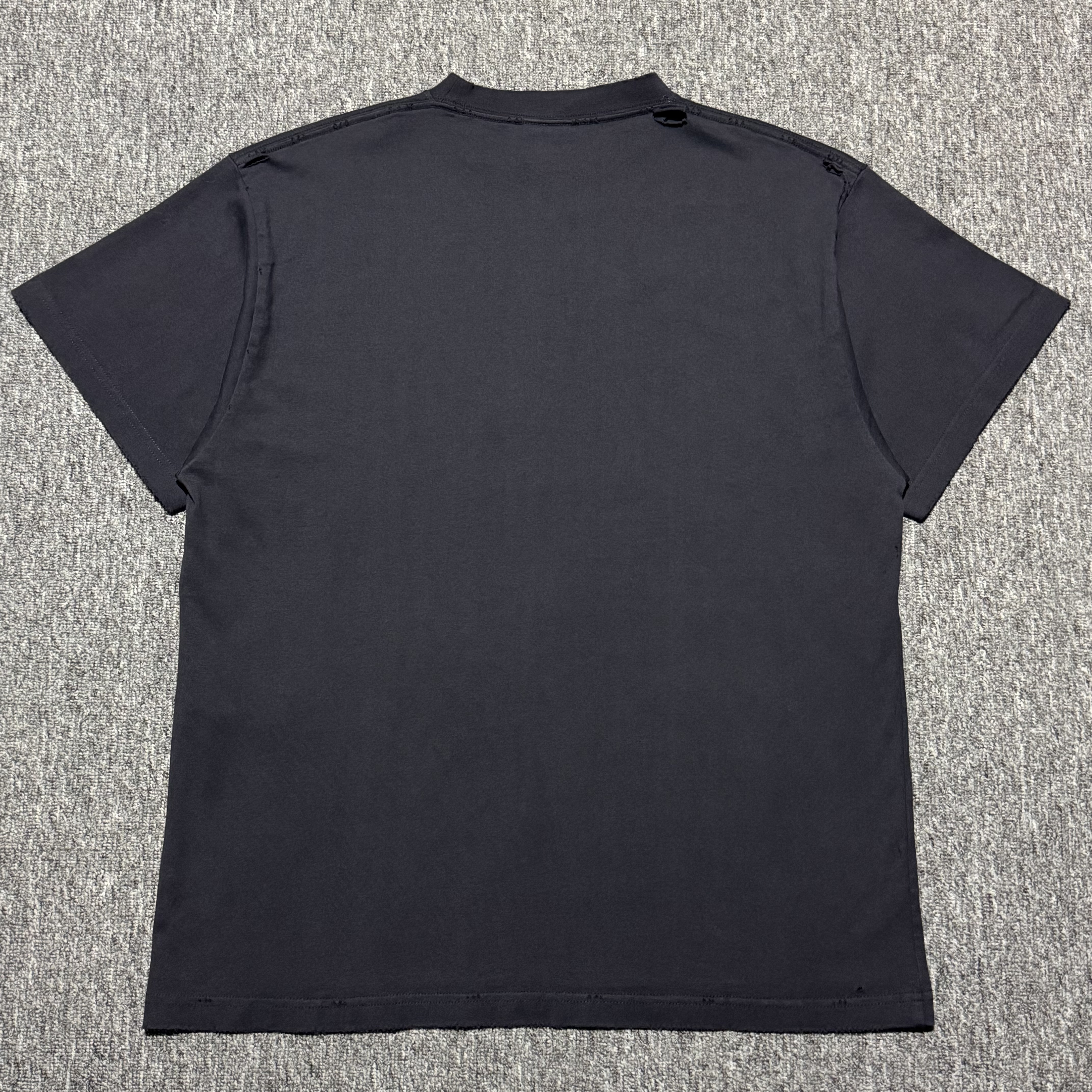BALENCIAGA Fashion Designer Oversized T-Shirt "Faded Black"（831305TSVC51041）