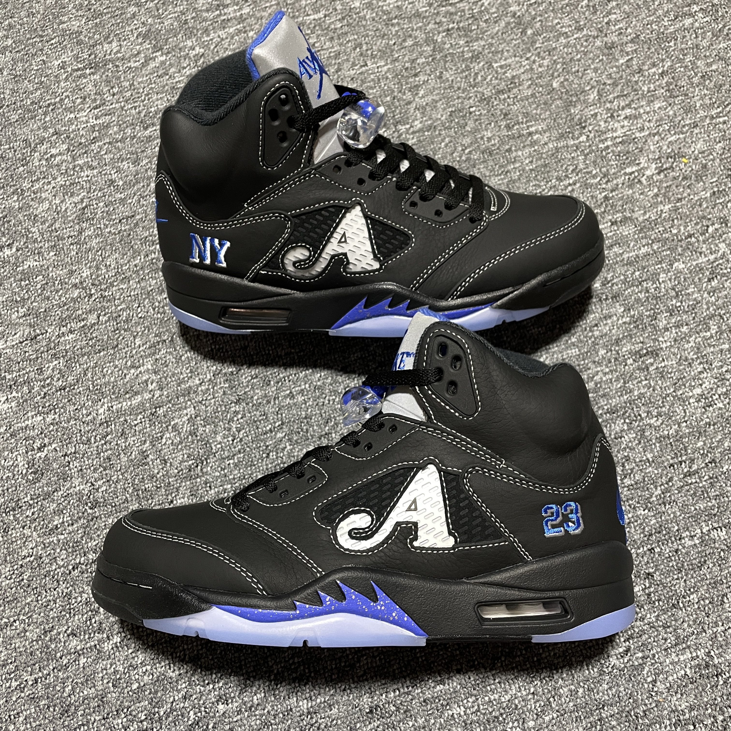 Awake NY × Nike Air Jordan 5 OG SP "Black/Racer Blue" (DV4982-004)