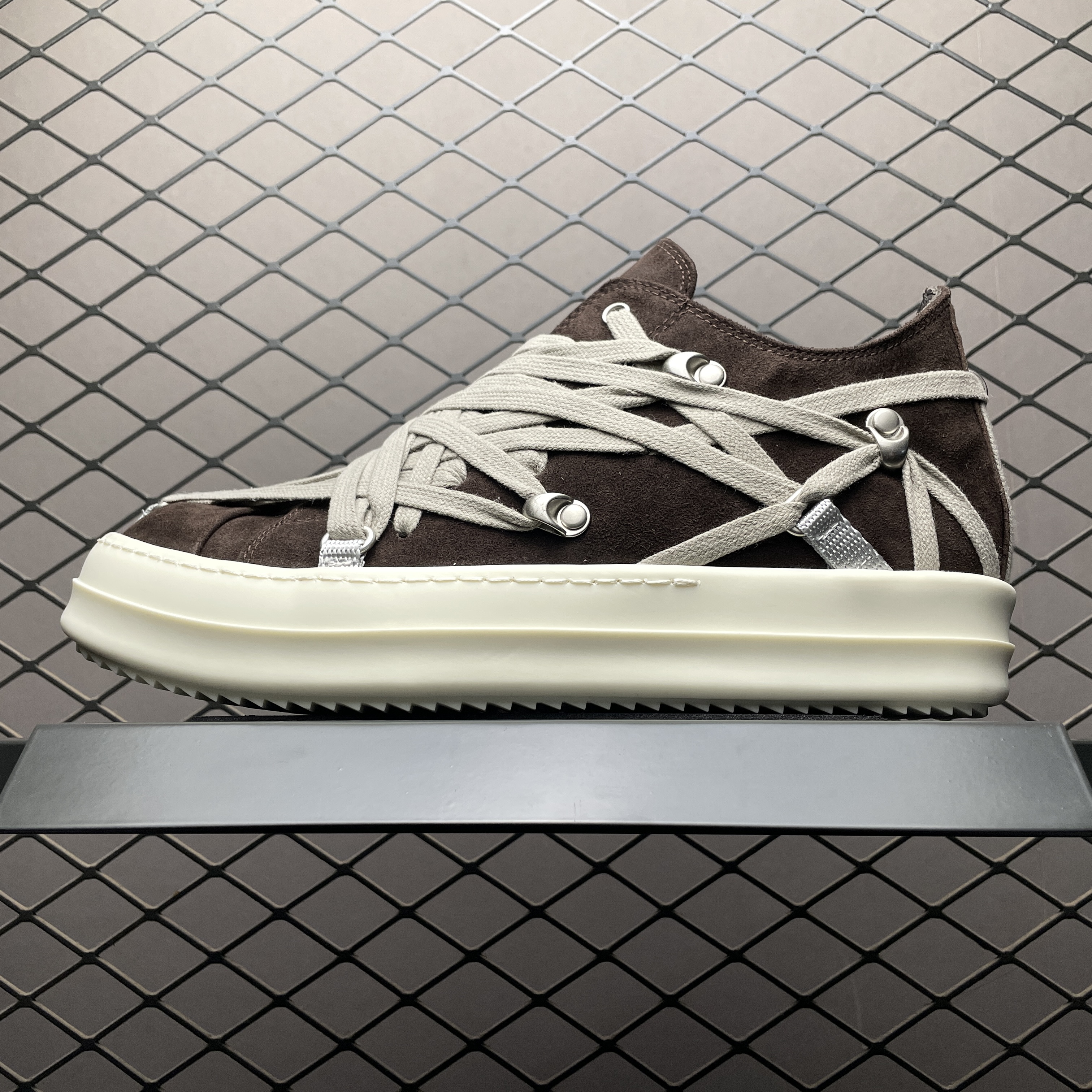 Rick Owens Megalace Sneakers (RU01E5886LVSW1-141)