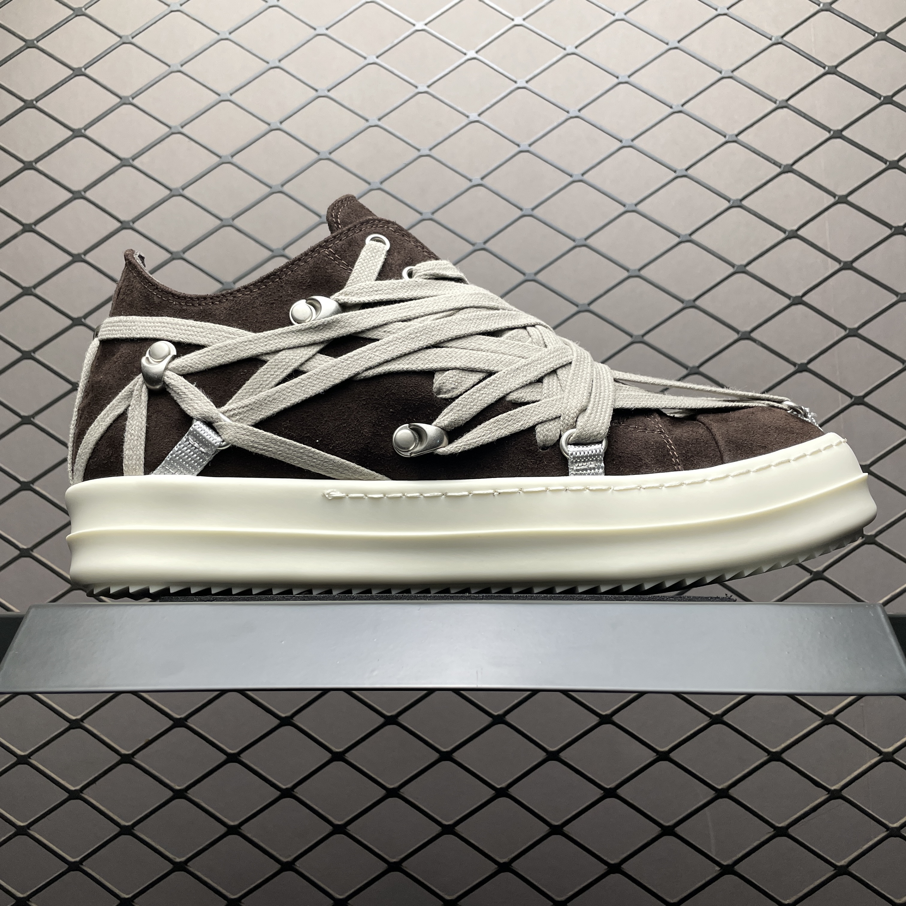 Rick Owens Megalace Sneakers (RU01E5886LVSW1-141)