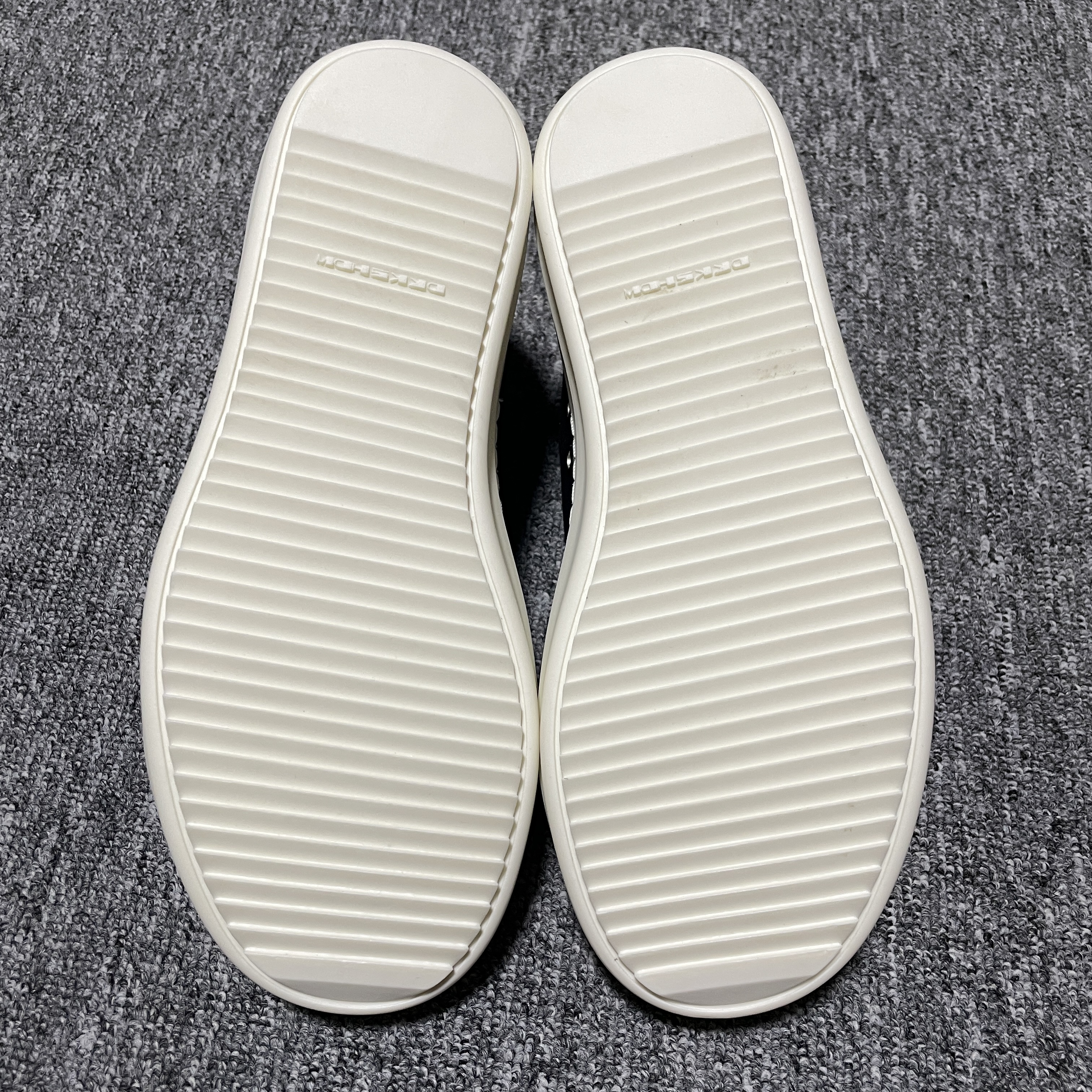 Rick Owens DRKSHDW Hollywood Low Sneaks "Black/Milk/Milk" (DU01E3802DOEH1-911)