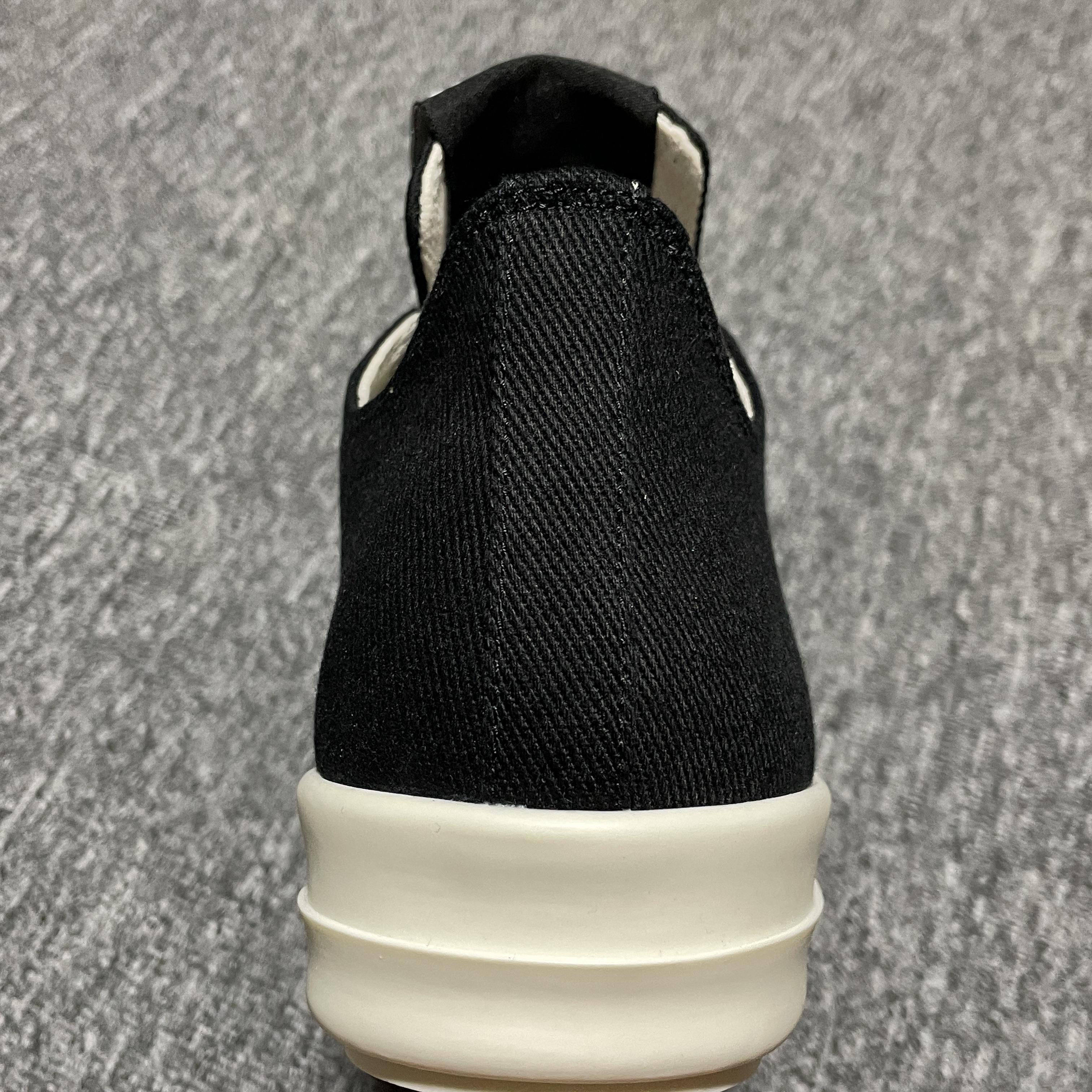 Rick Owens DRKSHDW Hollywood Low Sneaks "Black/Milk/Milk" (DU01E3802DOEH1-911)